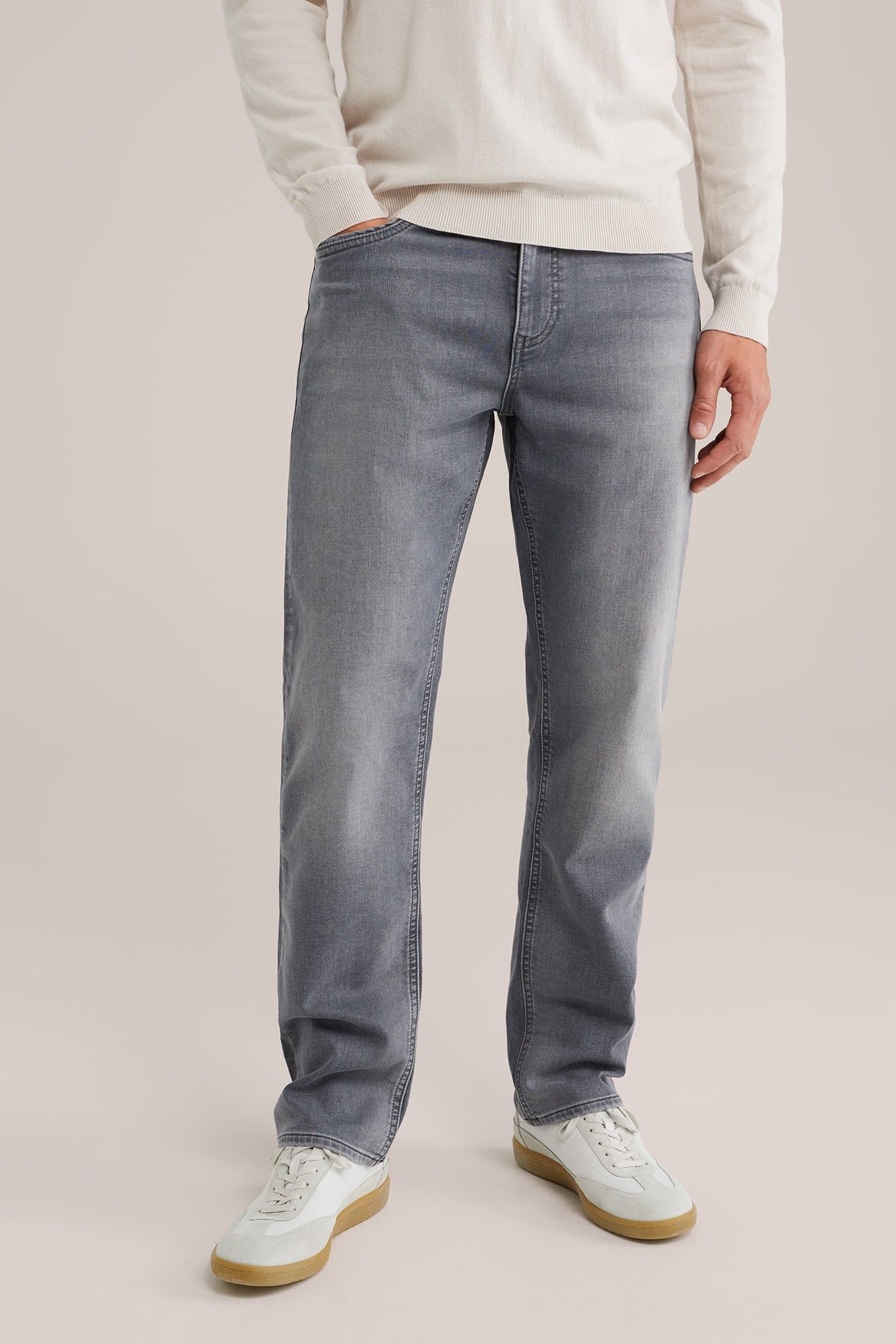 5-POCKET MID WAIST GREY 1