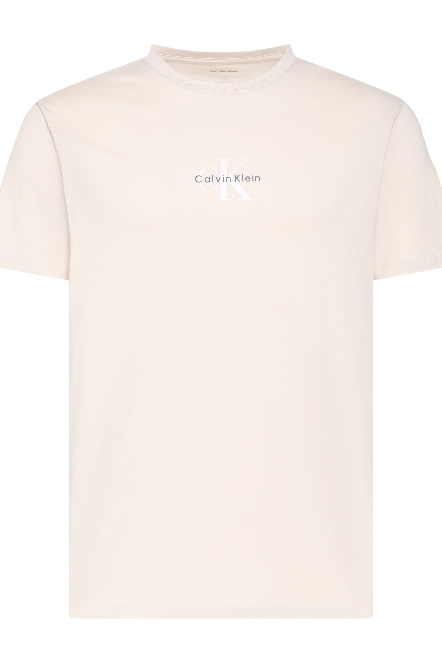 SS 30S MICRO MONOGRAM TEE OATMEAL 4