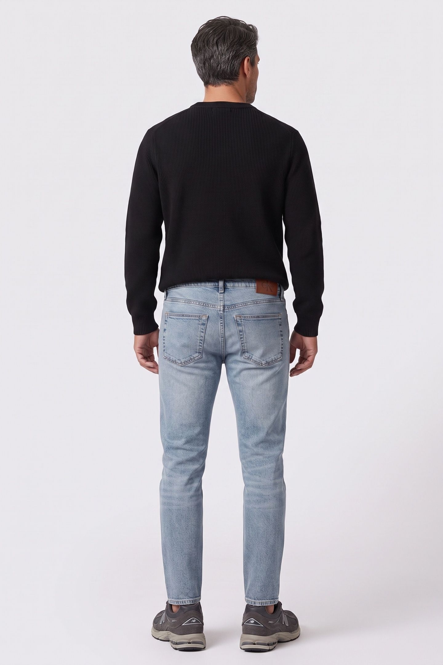 SLIM TAPERED JEANS TATTERED MIRAGE 2
