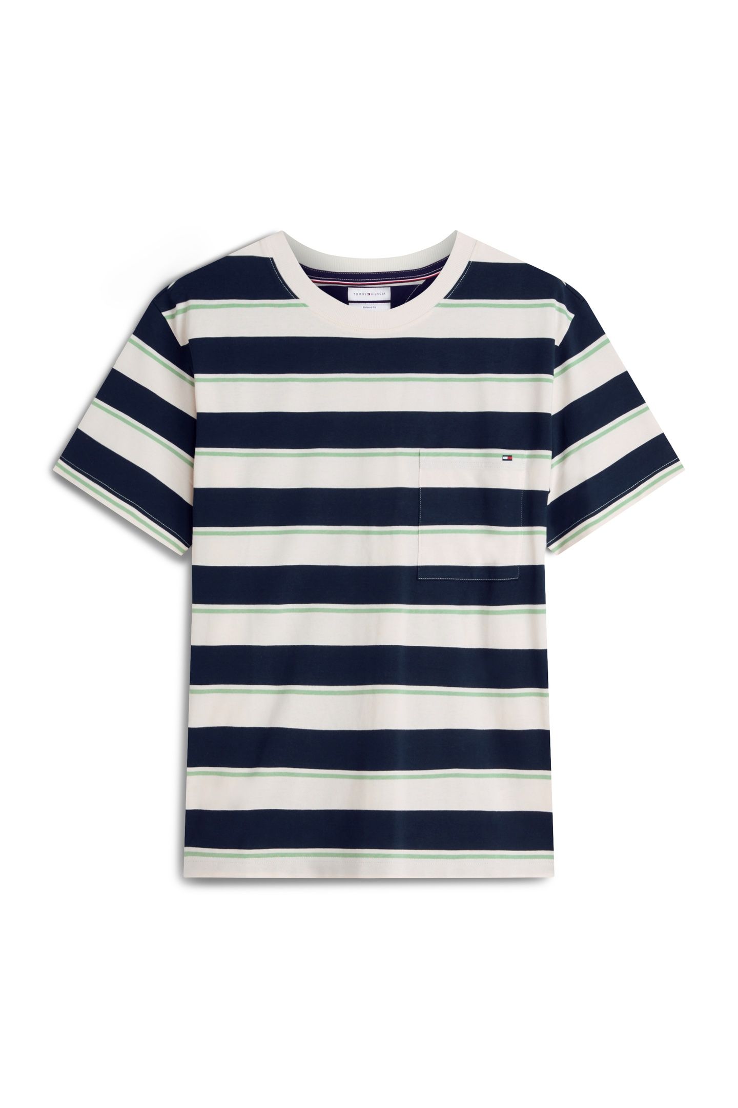 YARN DYE MULTISTRIPE IVORY/CARBON NAVY/CUT GRASS STRIPE 3