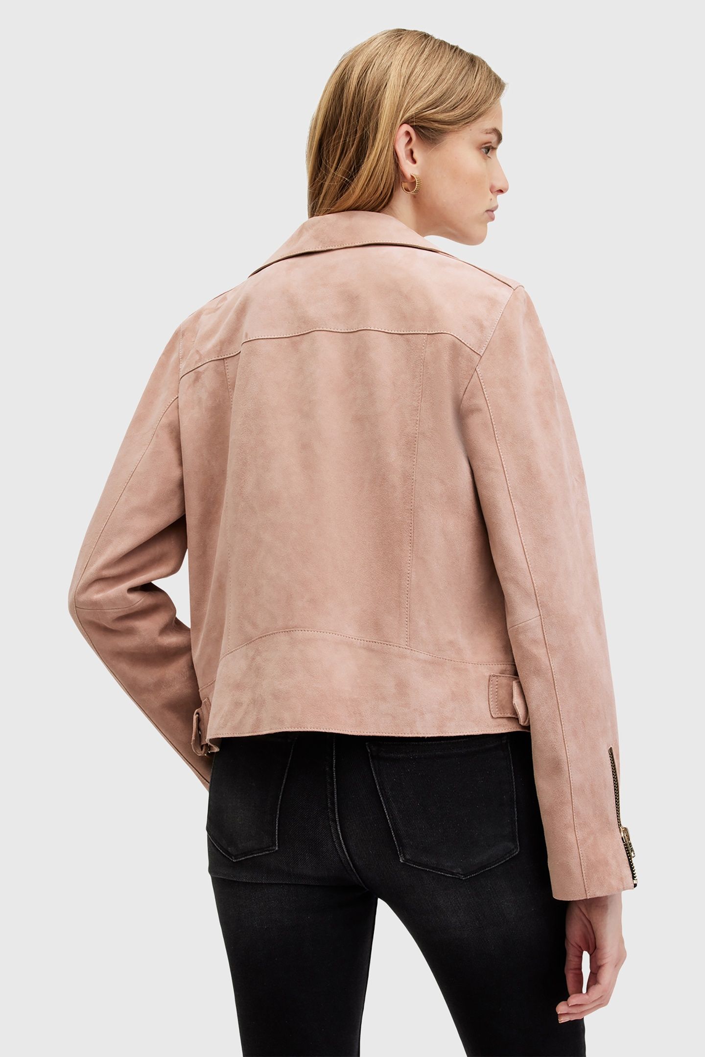 BEALE SUEDE BIKER MISTY PINK 5