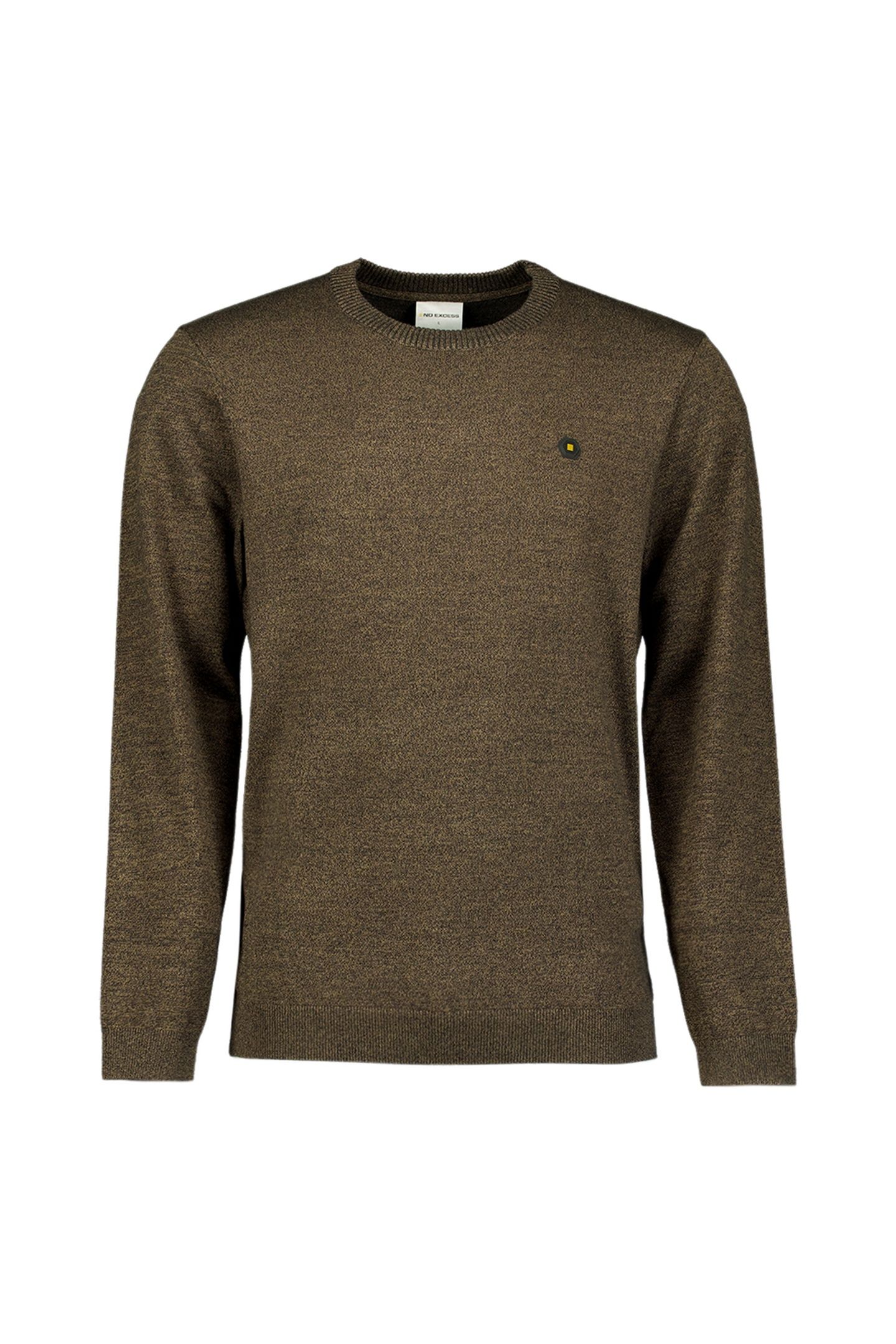 PULLOVER CREWNECK 2 COLOURED MELANGE TAUPE 5