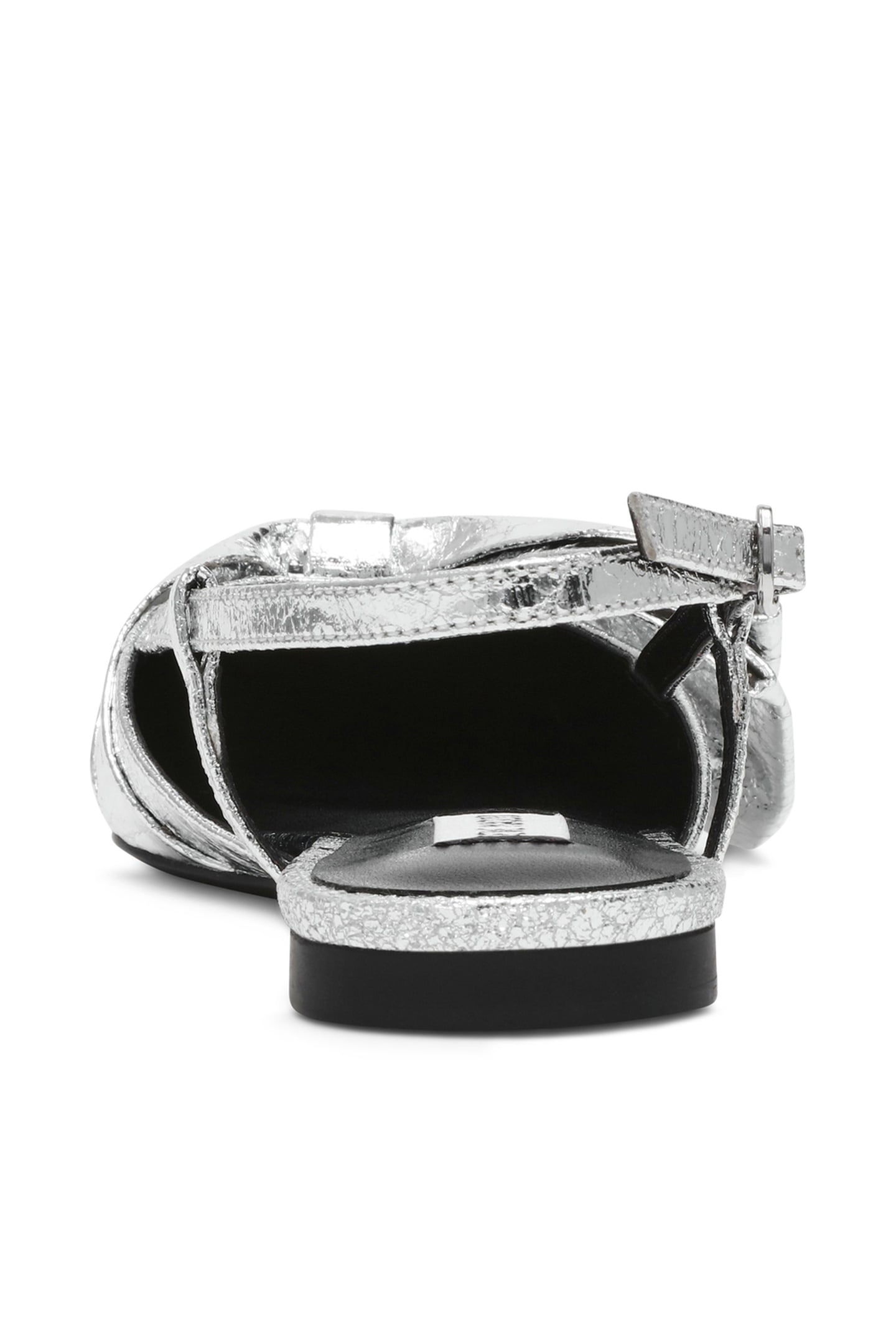 DAZZLED FLAT SHOES SILVER 5