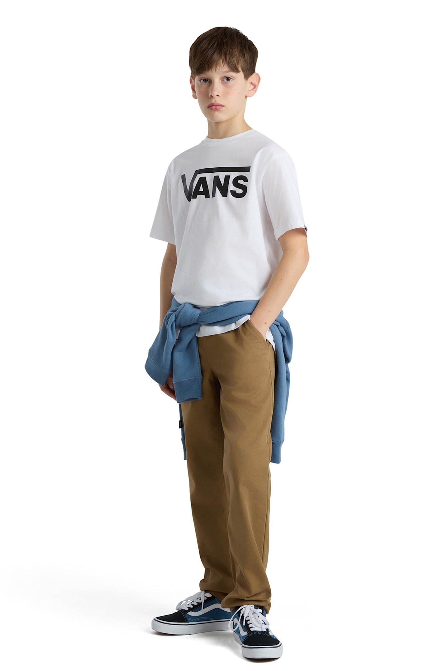 BOYS VANS CLASSIC WHITE 5