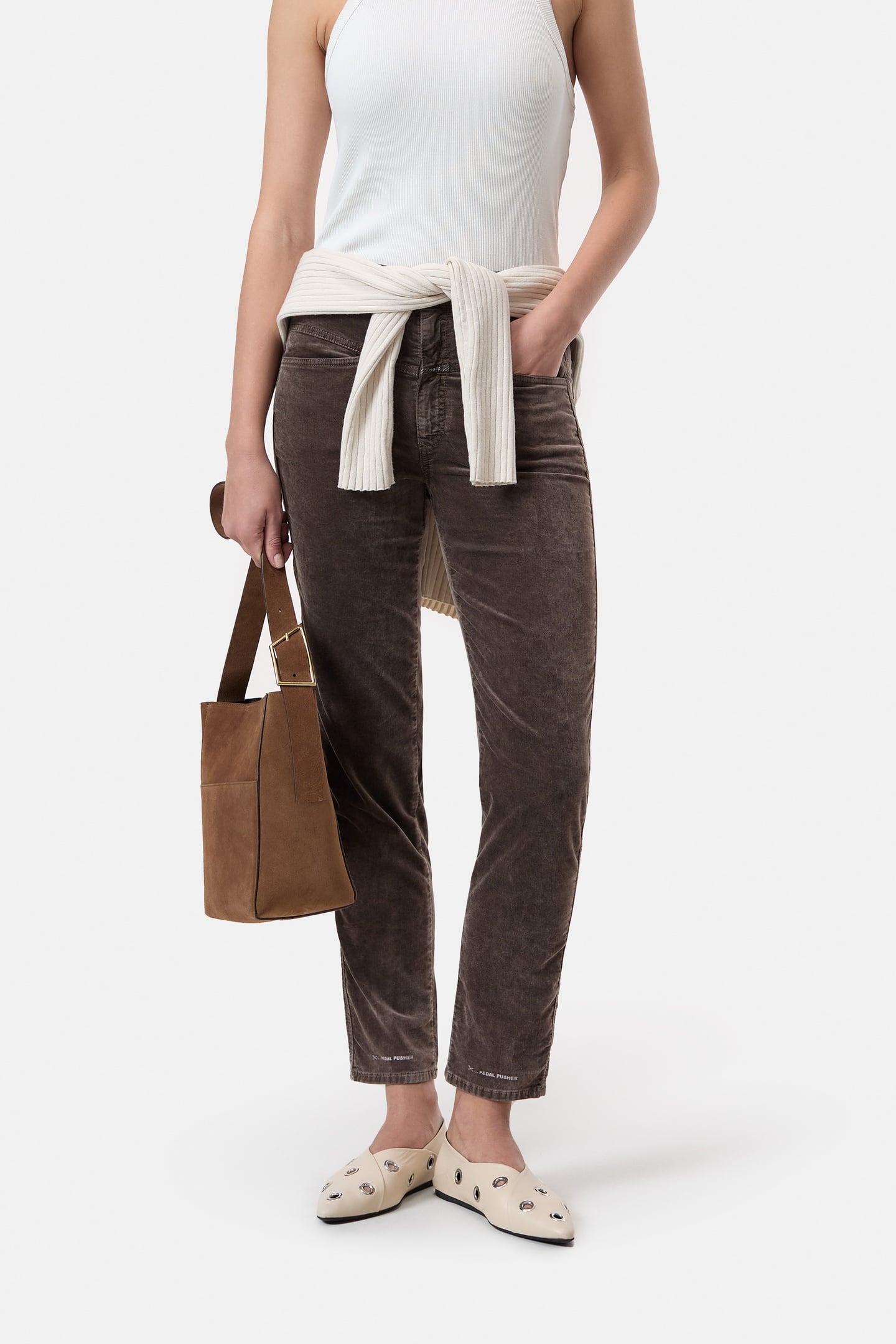 PEDAL PUSHER PANTS MOCHA 1