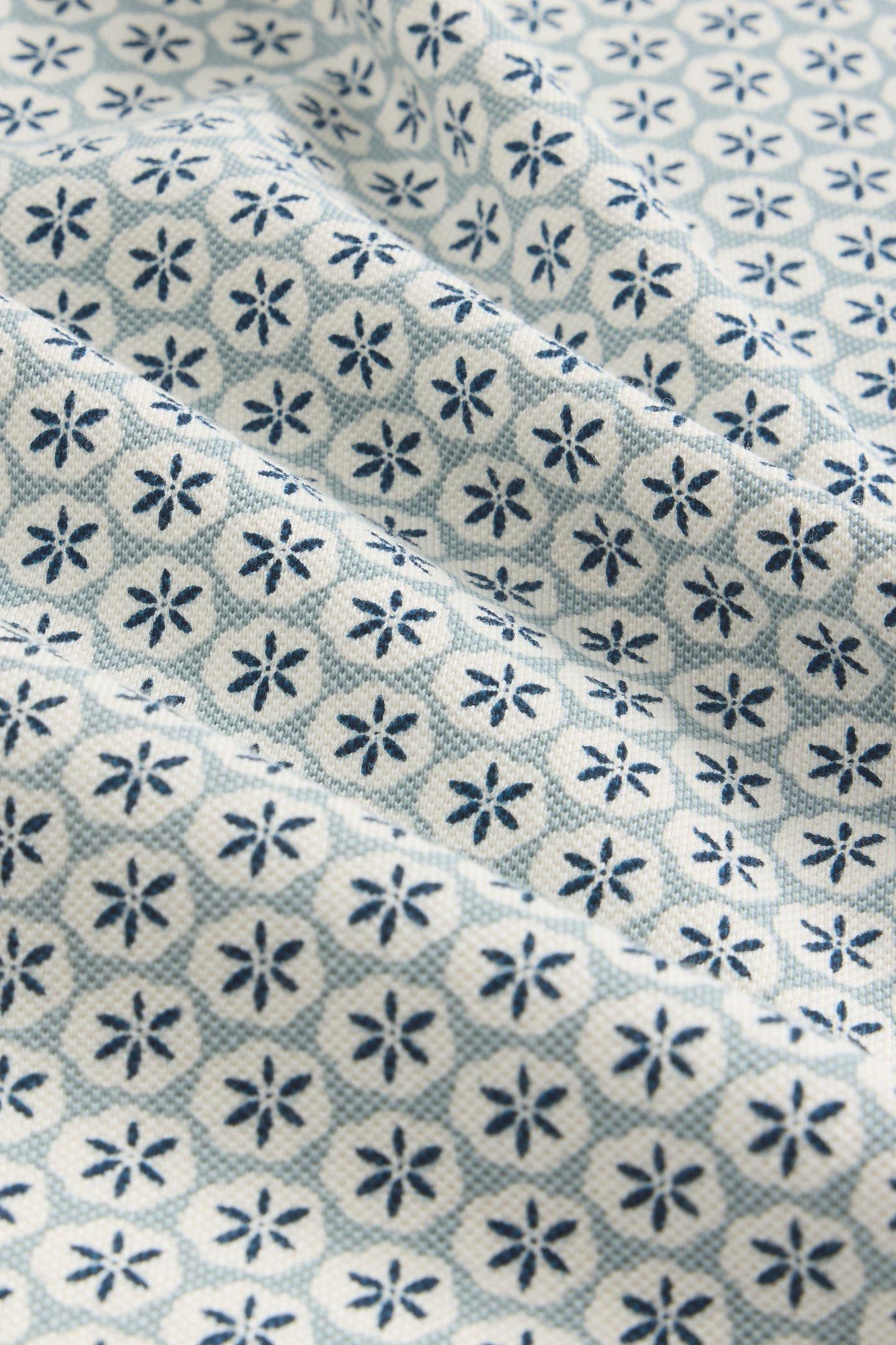 GEO PRINTED POLO BLUE PRINT 5