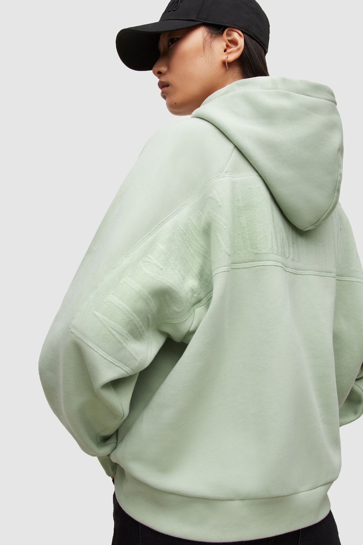ALLSAINTS TALON HOOD SAGE GREEN 6