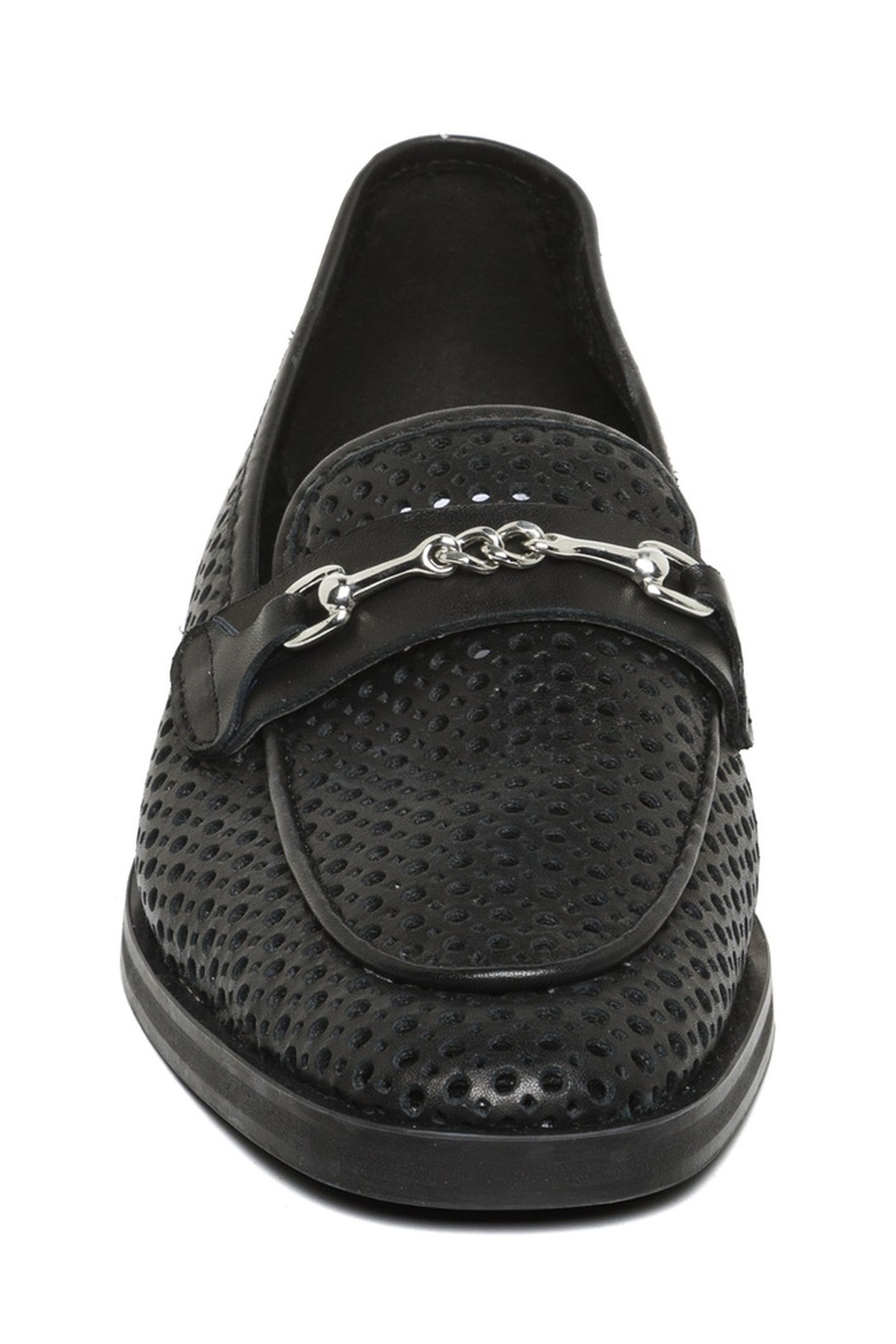 NAFISA FLAT SHOES BLACK LEATHER 3