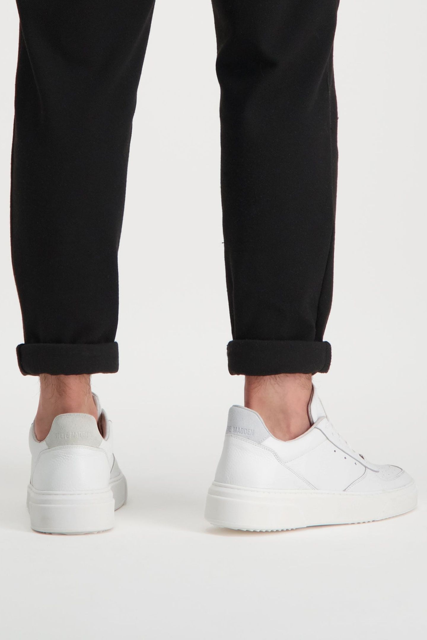 BRENT SNEAKERS WHITE LEATHER 4