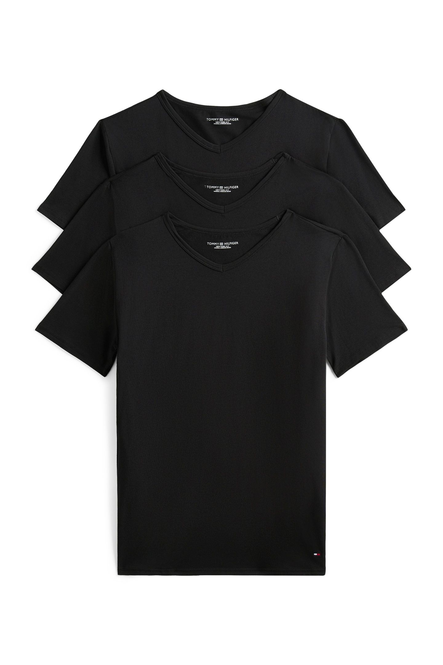 STRETCH VN TEE SS 3-PACK BLACK/BLACK/BLACK 1