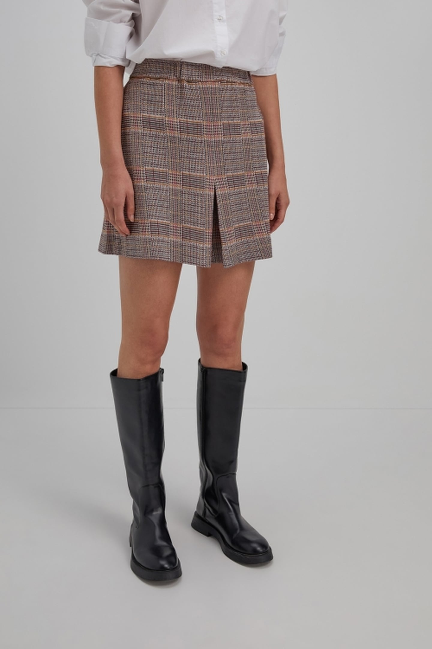 SAMANTHA SKIRT MULTI COLOUR DARK CHECK 2