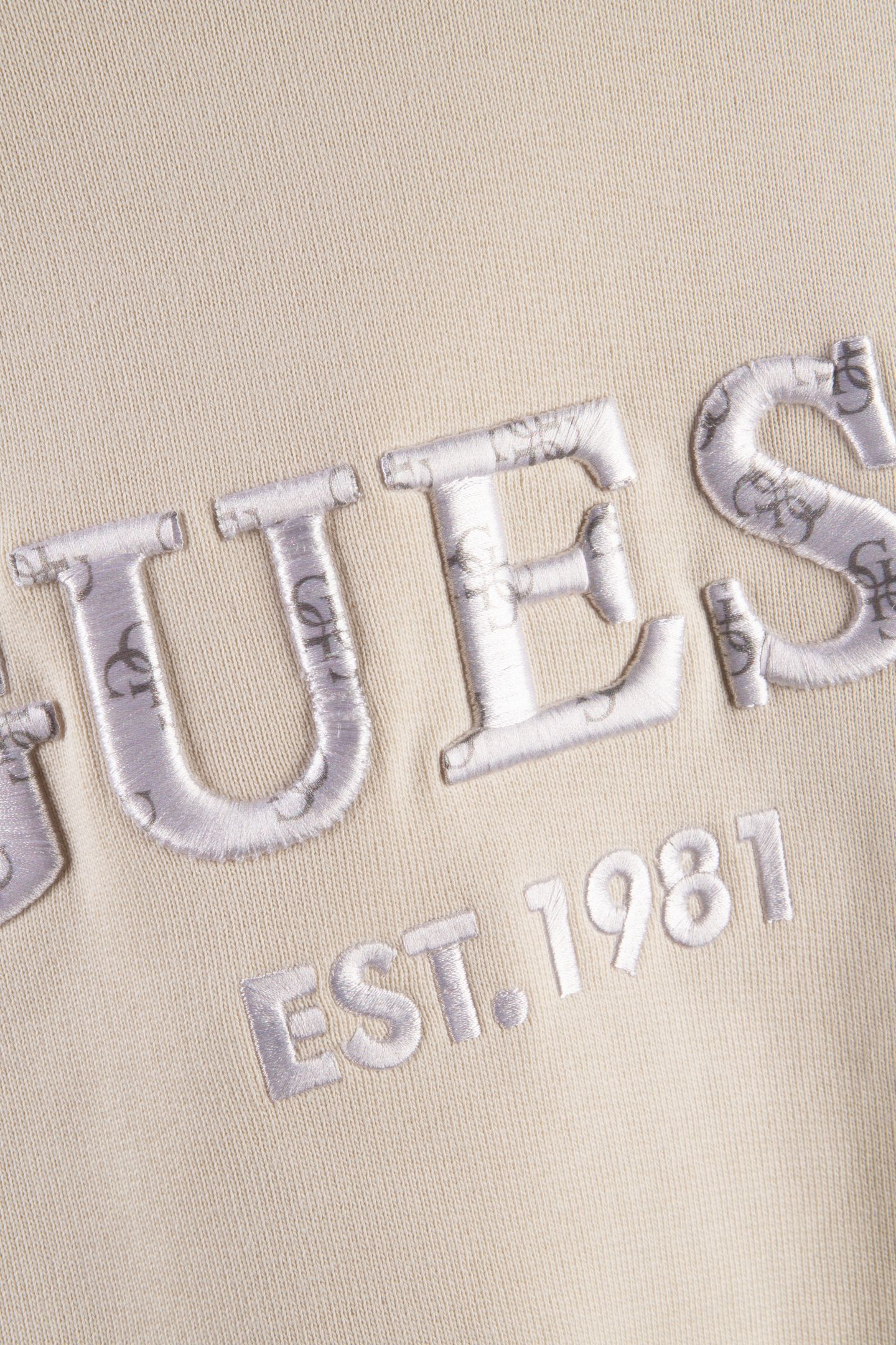 GUESS ECO BEAU CN SWEATSHIRT RESORT SAND 4
