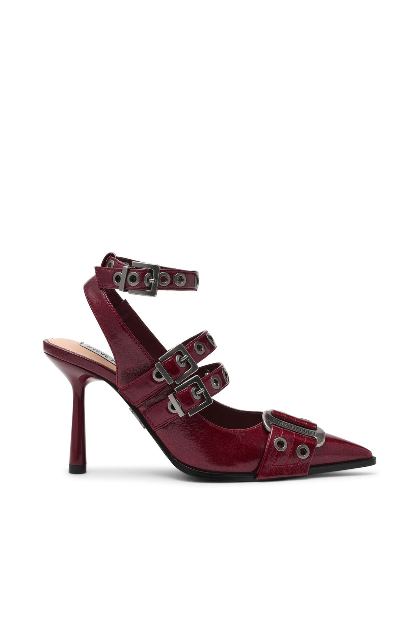 SURPASS FLAT SHOES DARK CHERRY CRINKLE 1
