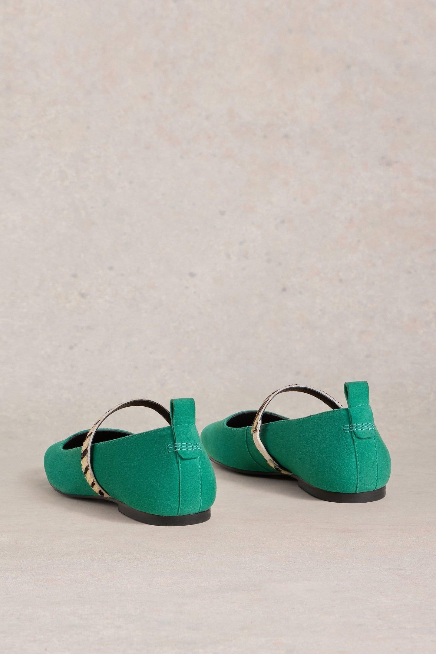 MINNIE STRAP LEATHER BALLERINA BRIGHT GREEN 3