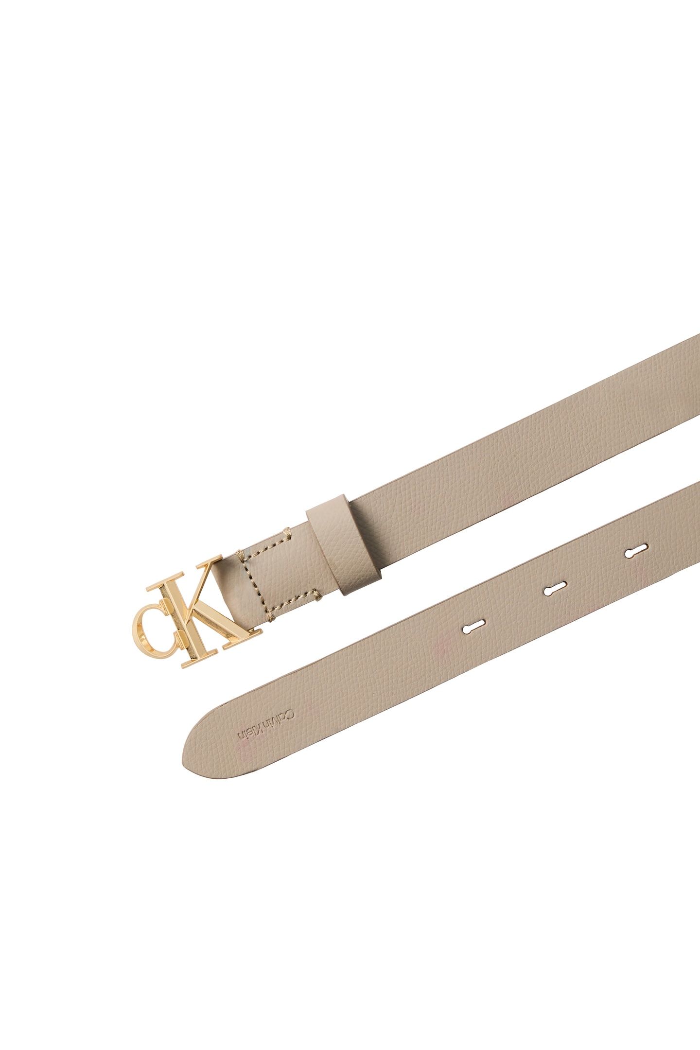 FACTED BUCKLE 25M BELT DESSERT TAUPE/ANTIQUE LIGHT GOLD 2