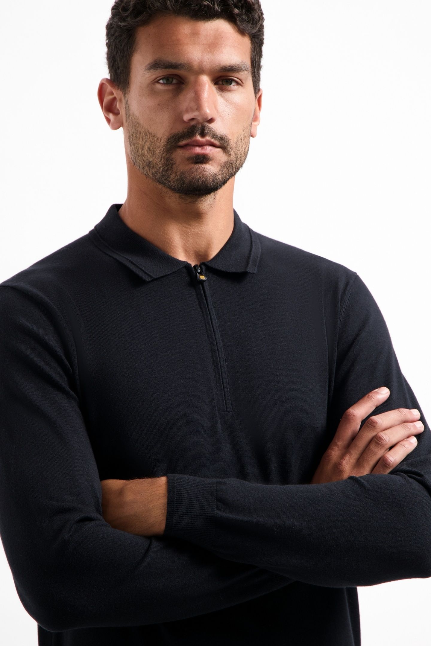 PULLOVER POLO ZIP BLACK 3