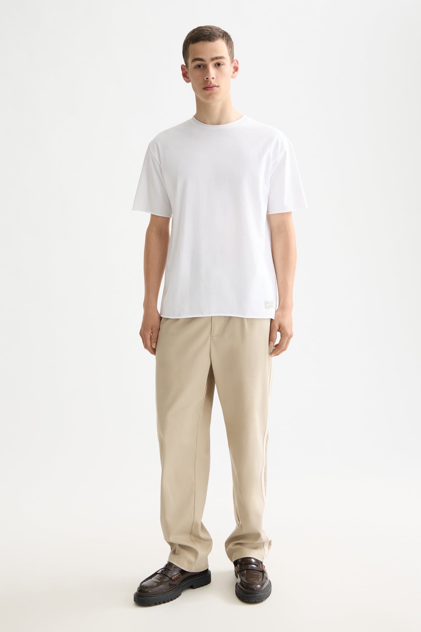 RAW EDGE T-SHIRT BRIGHT WHITE 1