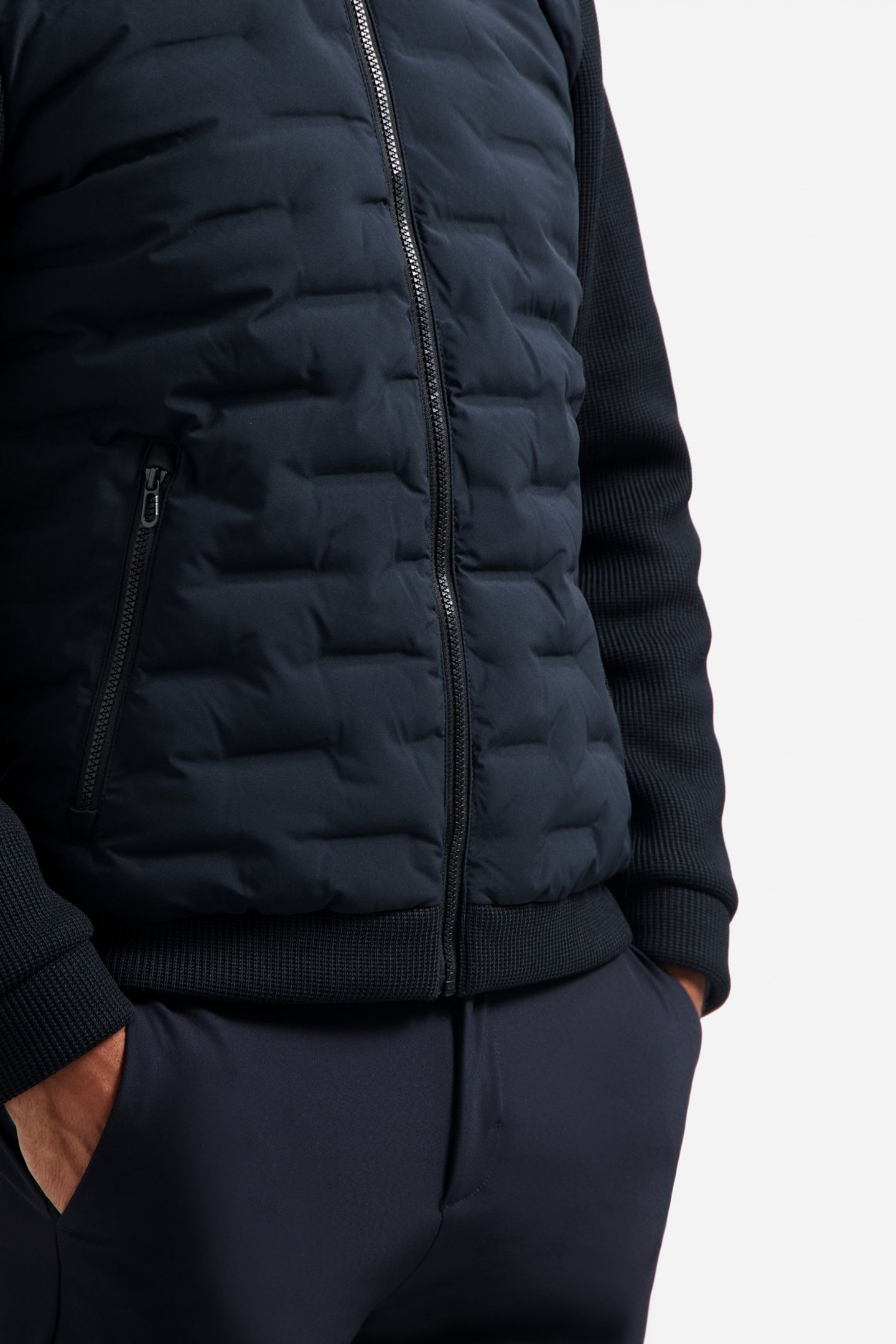 JACKET SHORT FIT SEALED HOODED KNITTED MIX NIGHT 6
