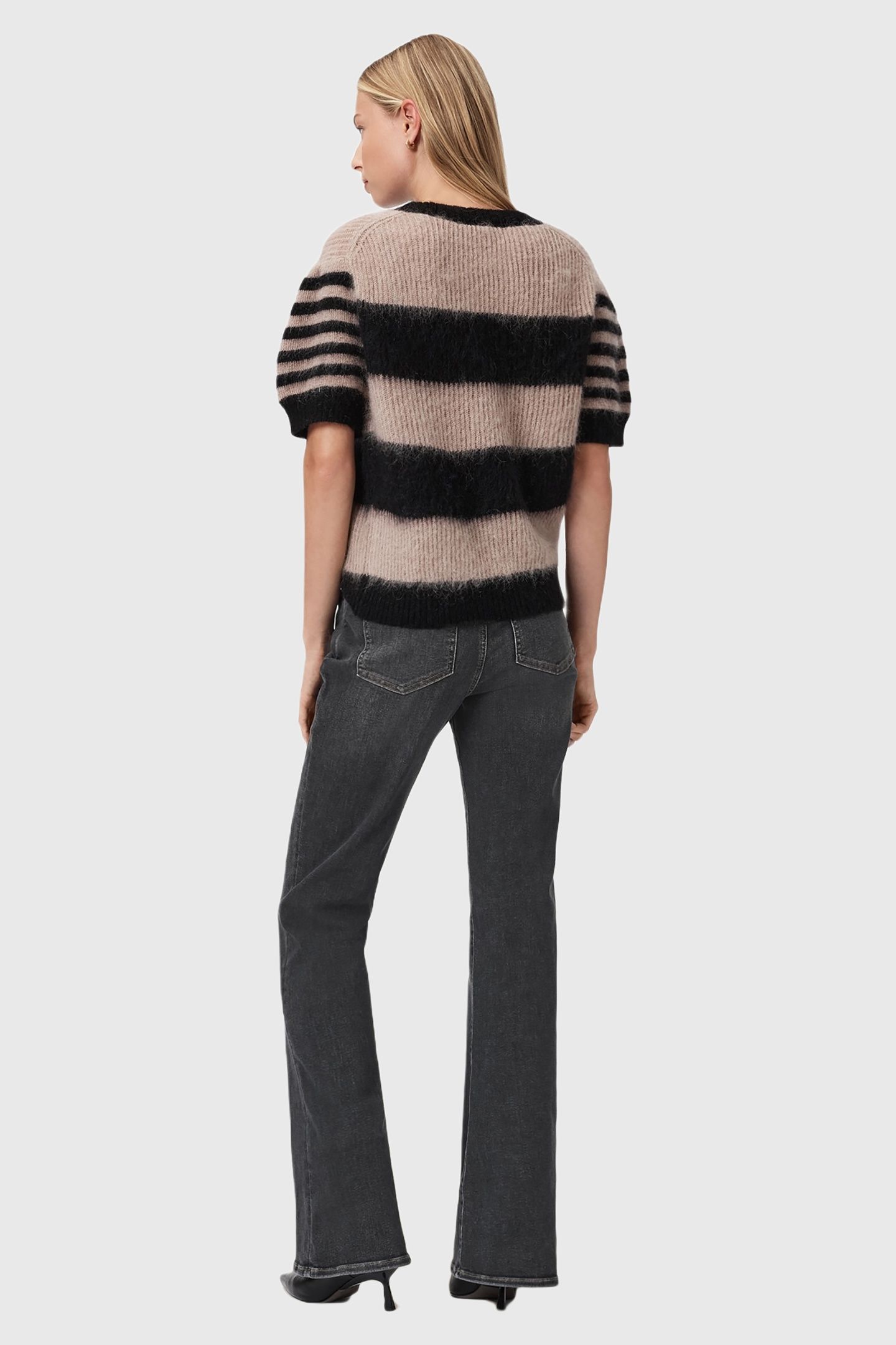 MAISIE FLARE JEAN WASHED GREY 5