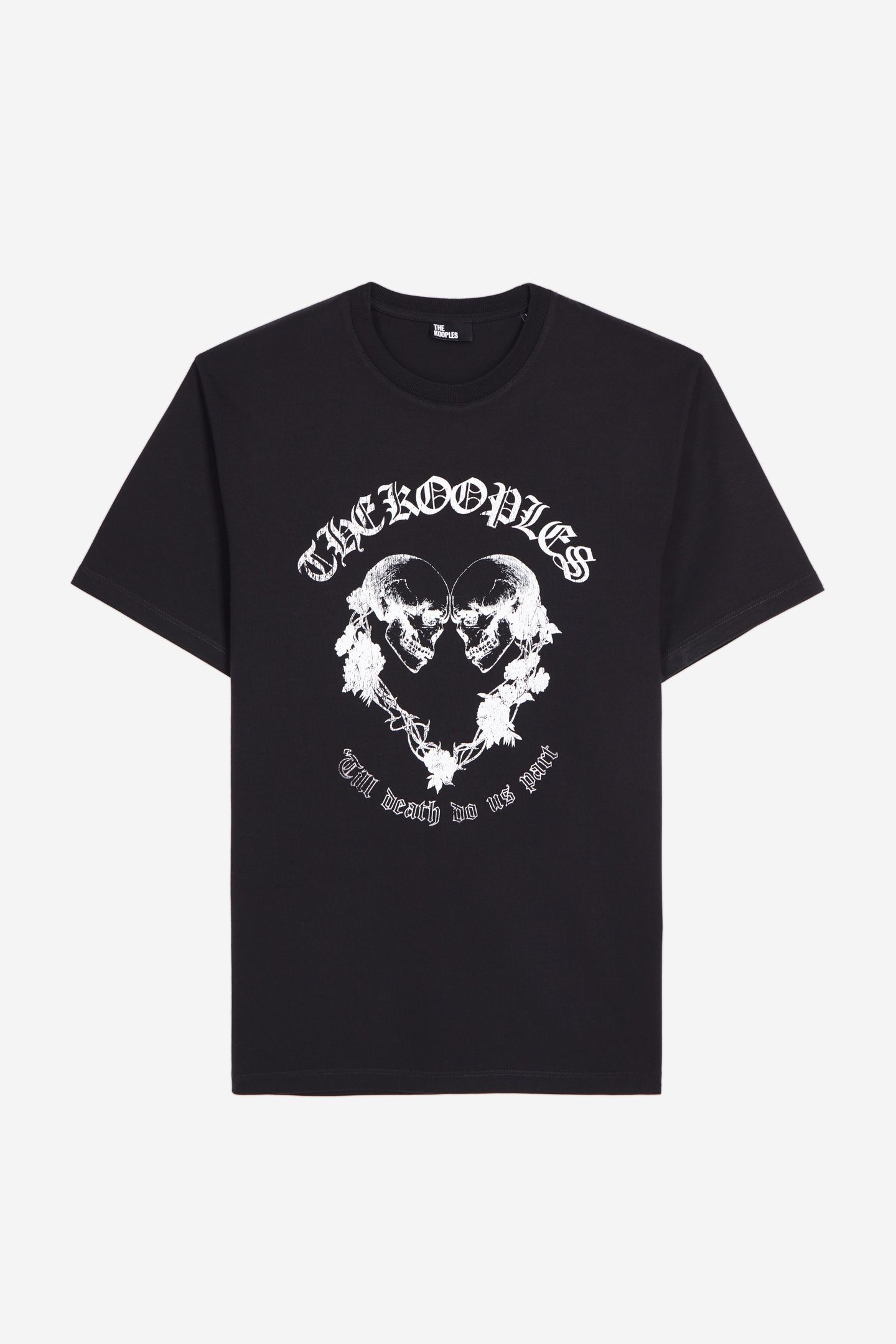 SHORT-SLEEVED T-SHIRT WITH SKULL AND HEART BLACK 5