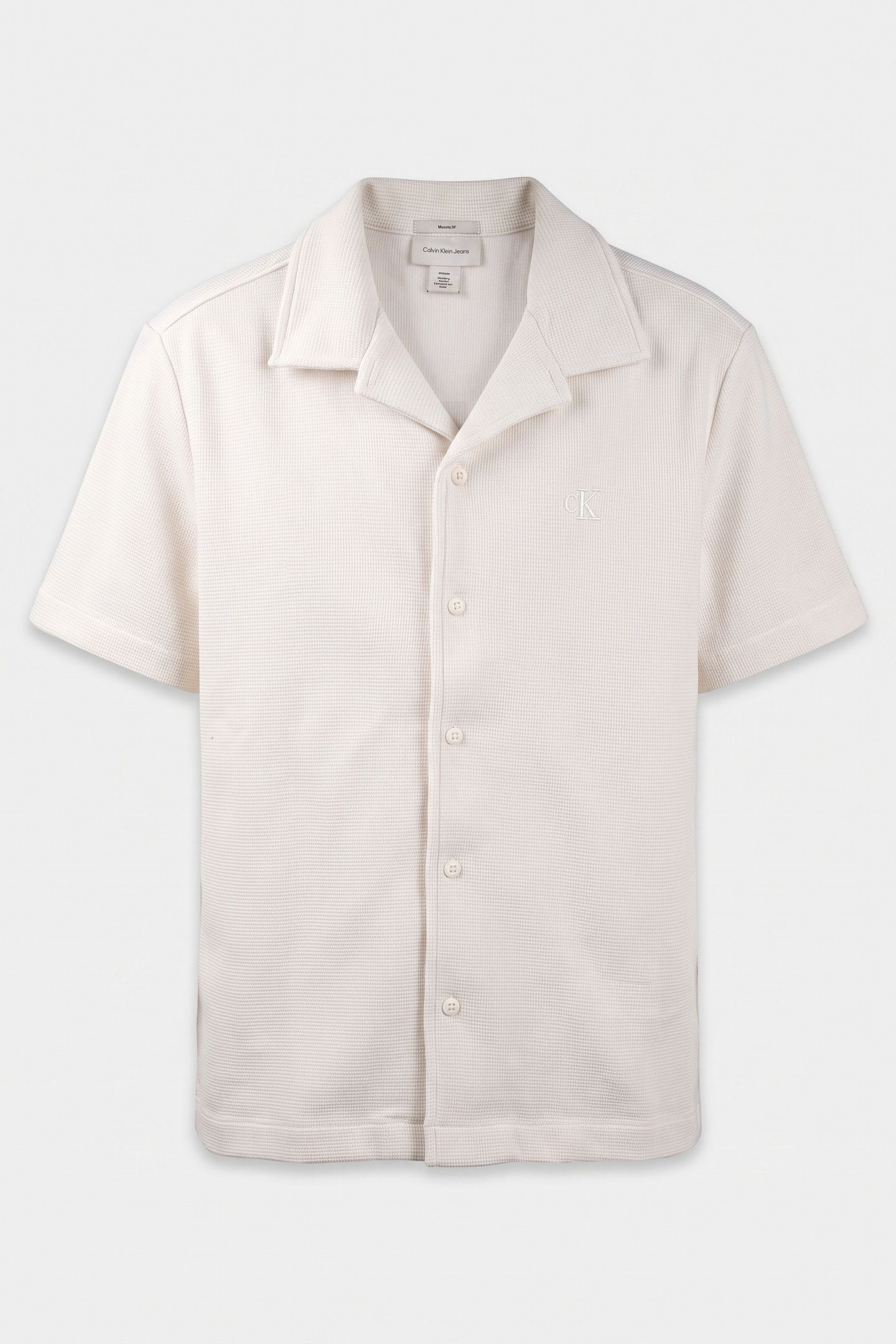 SS HD COTTON WAFFLE POLO TOFU 3