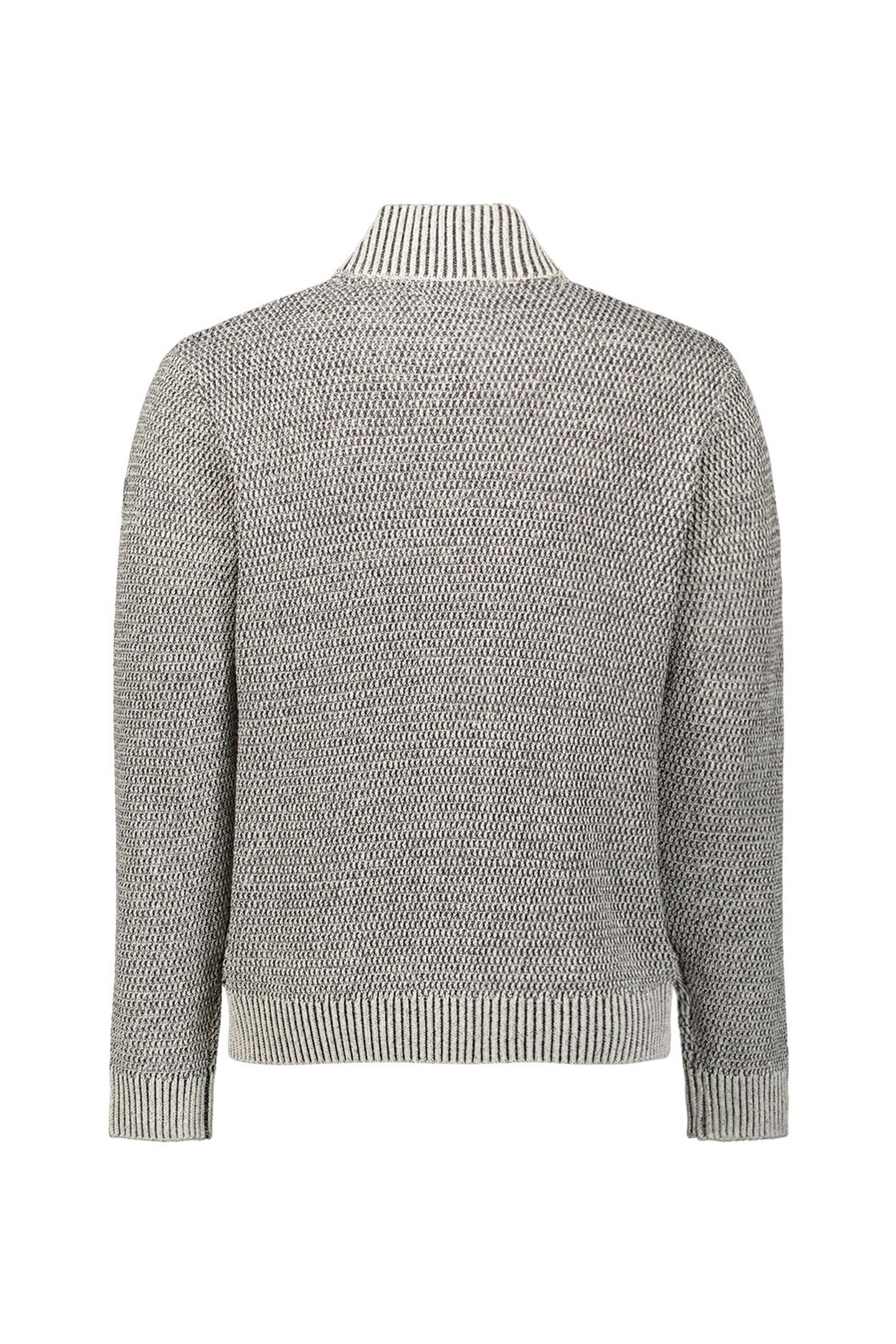 CARDIGAN 2 COLOURED MELANGE STONE 6