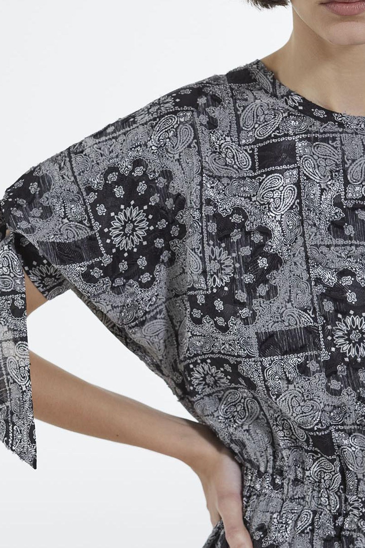 SHORT SQUARE-SHAPED DRESS BLACK 6