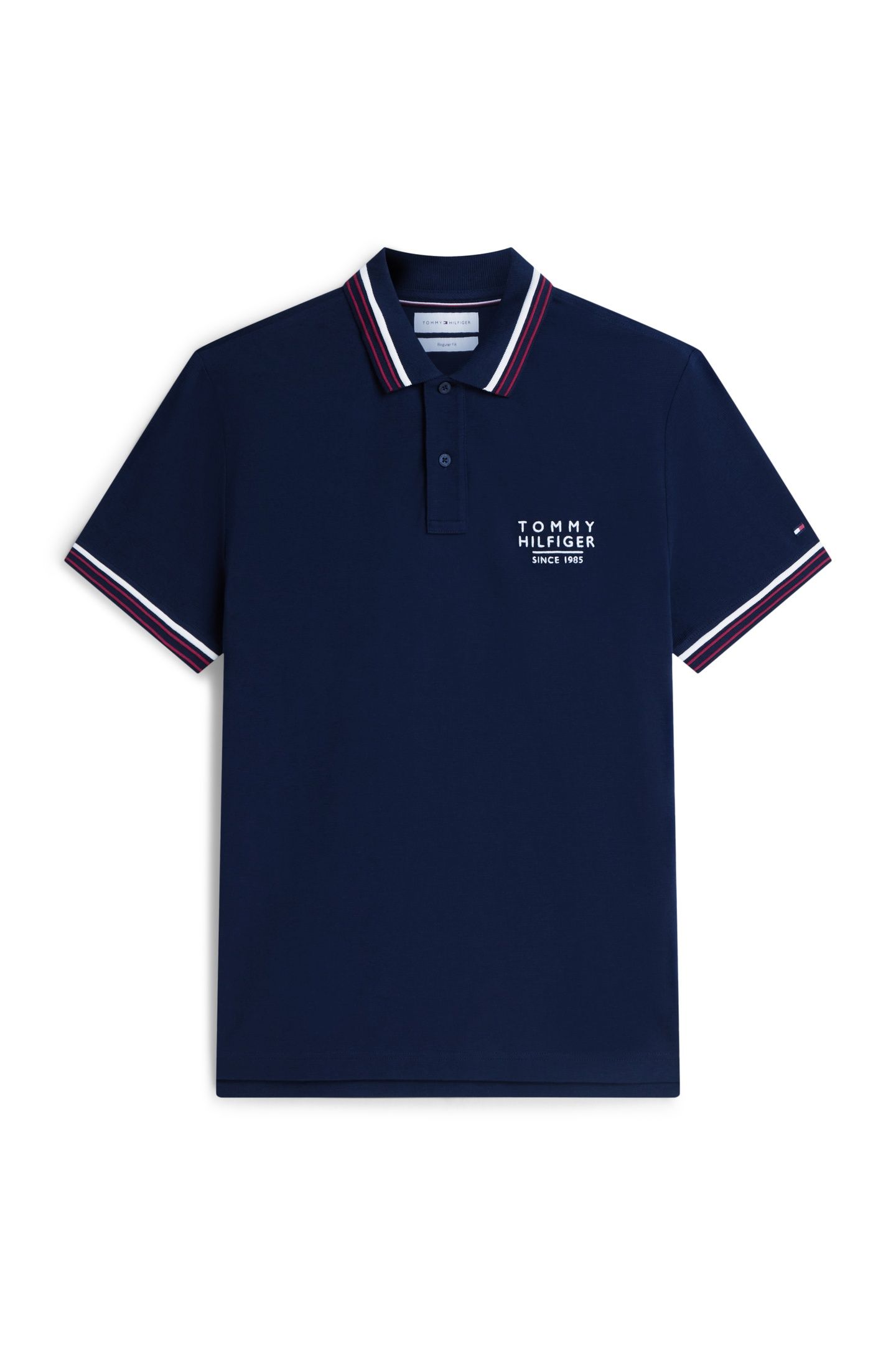 REGULAR FIT SIGNATURE COLLAR POLO SHIRT CARBON NAVY 4