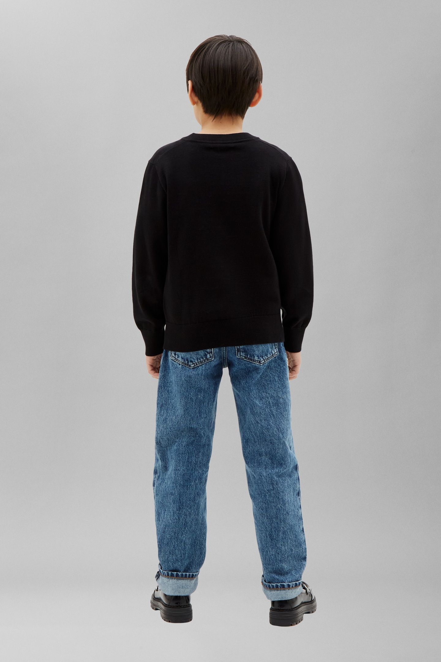 BOYS MONOGRAM REGULAR SWEATER BLACK 3
