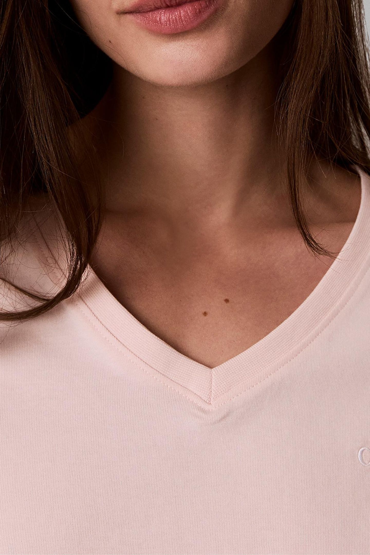 ARCHIVE JERSEY V-NECK T-SHIRT MANGANO CALCITE 6