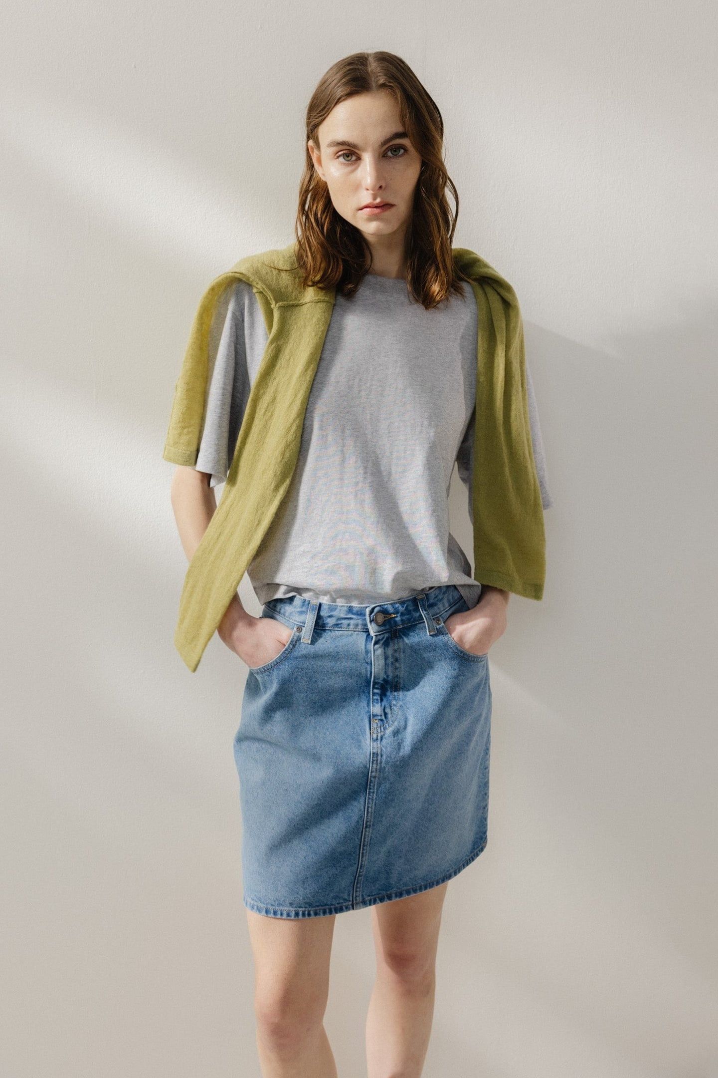 AUDRY MINI SKIRT LIGHT STONE VINTAGE 3