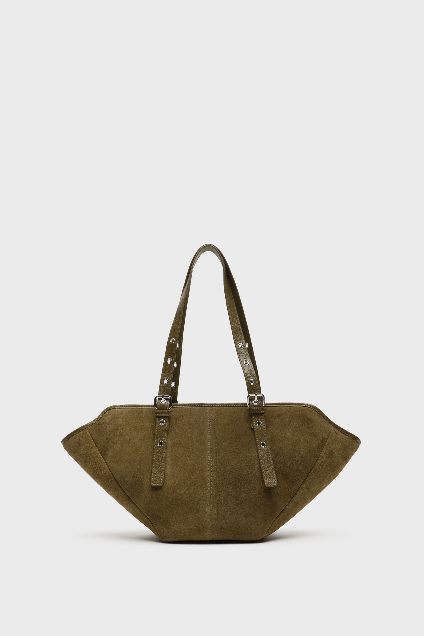 SMALL NORA SUEDE DUSTY OLIVE 1
