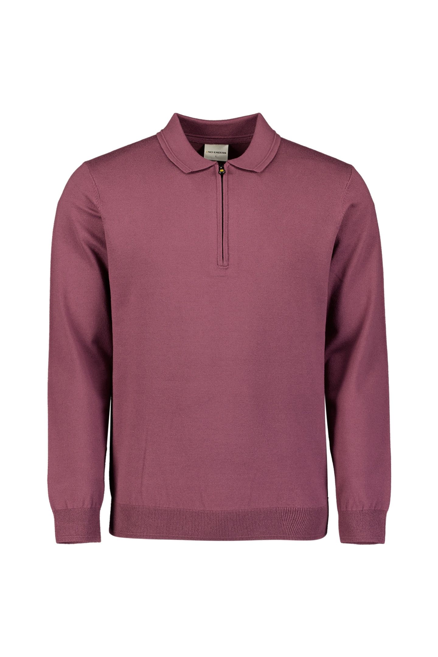 PULLOVER POLO ZIP DARK WINE 5