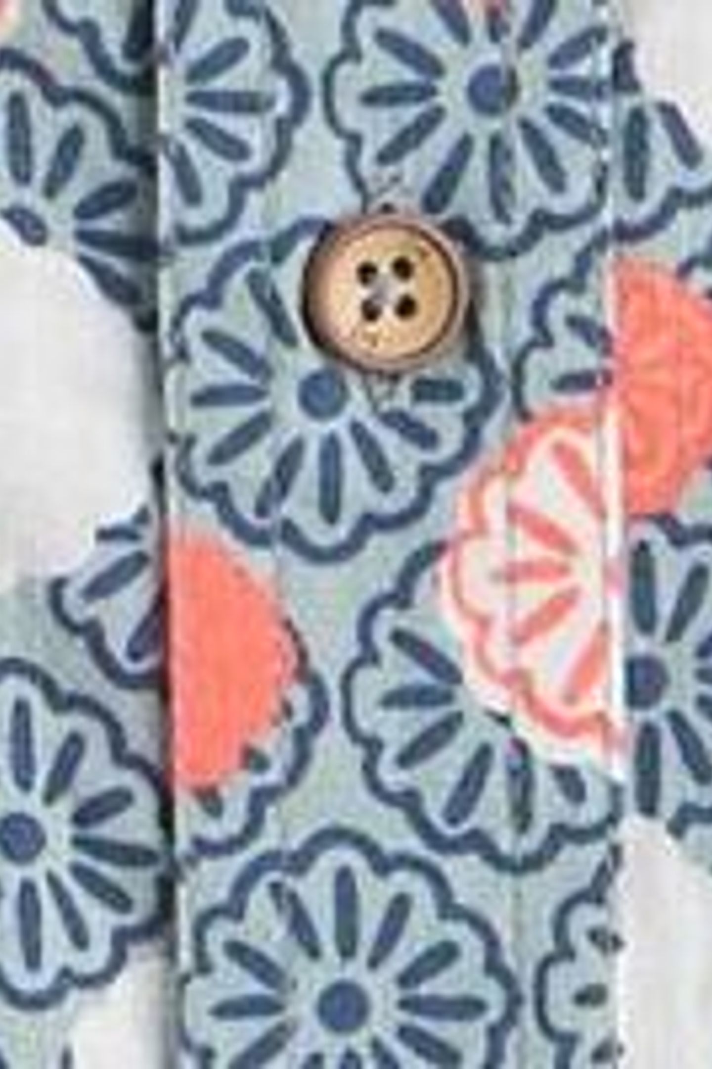 FLORAL STAMP SS PRINTED SHIRT BLUE PRINT 5