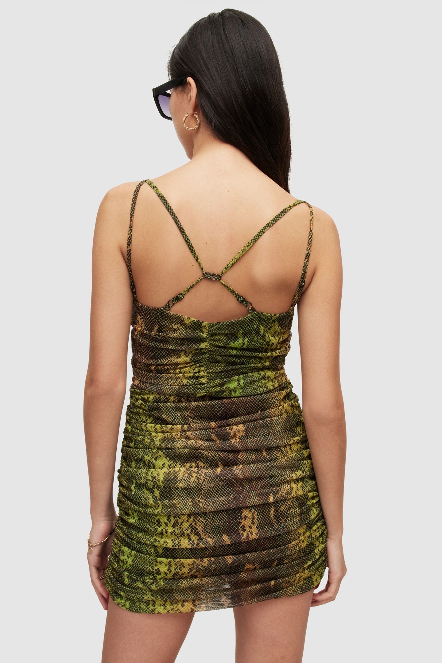 GLORIA RAMONA DRESS LIME GREEN 5