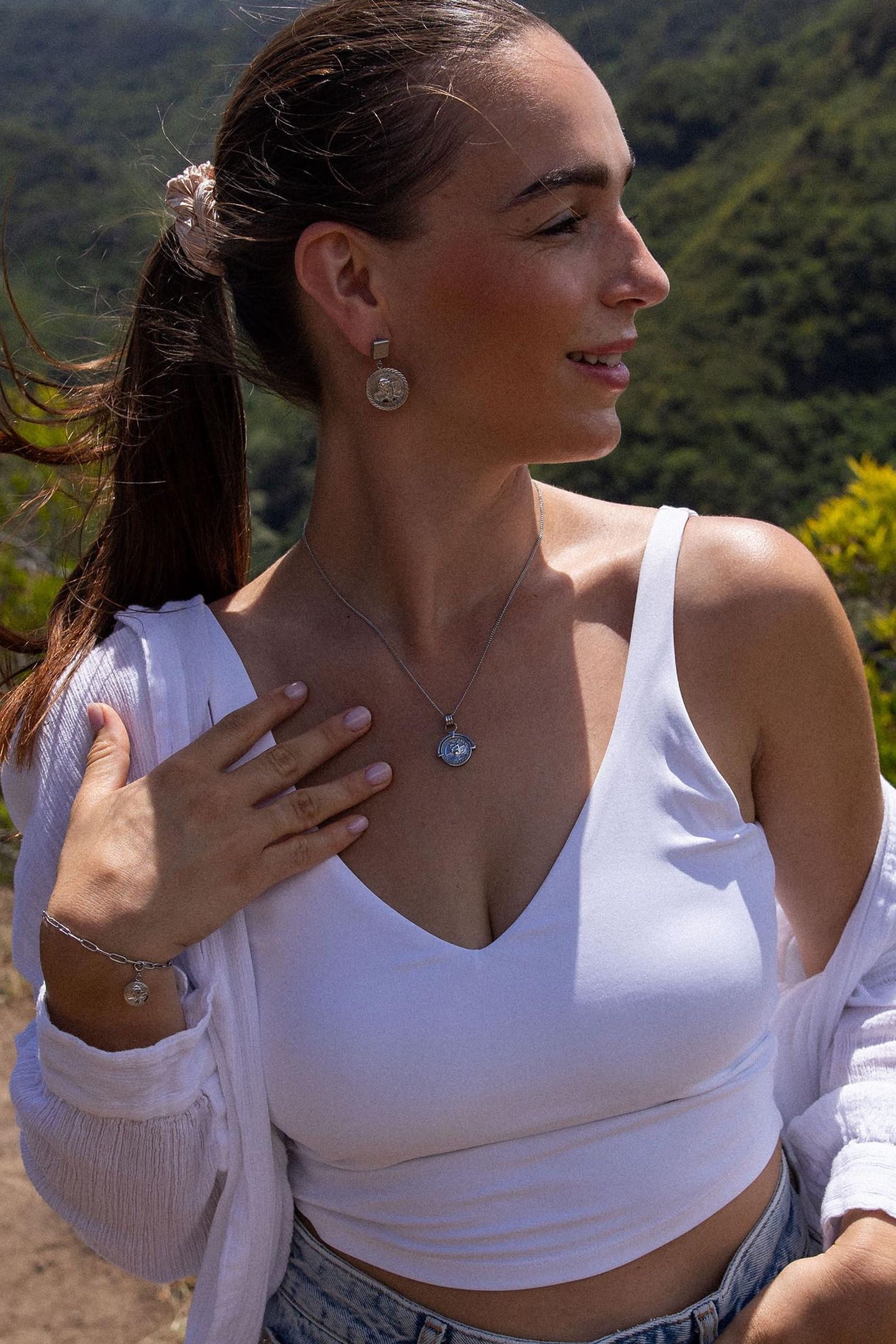 MAHINA CLUB LEI SET SILVER 5