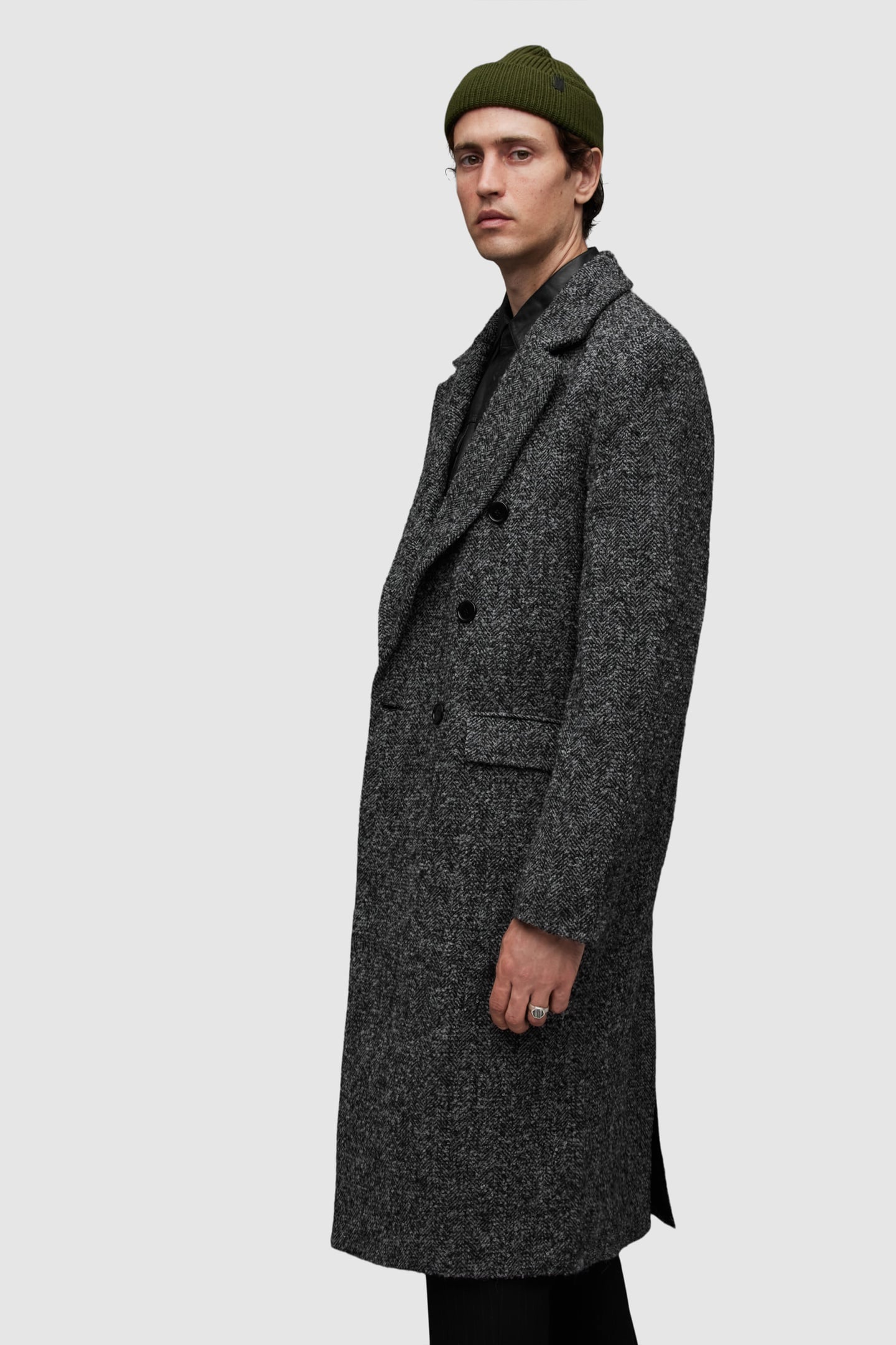 KEEGAN COAT BLACK/WHITE 8