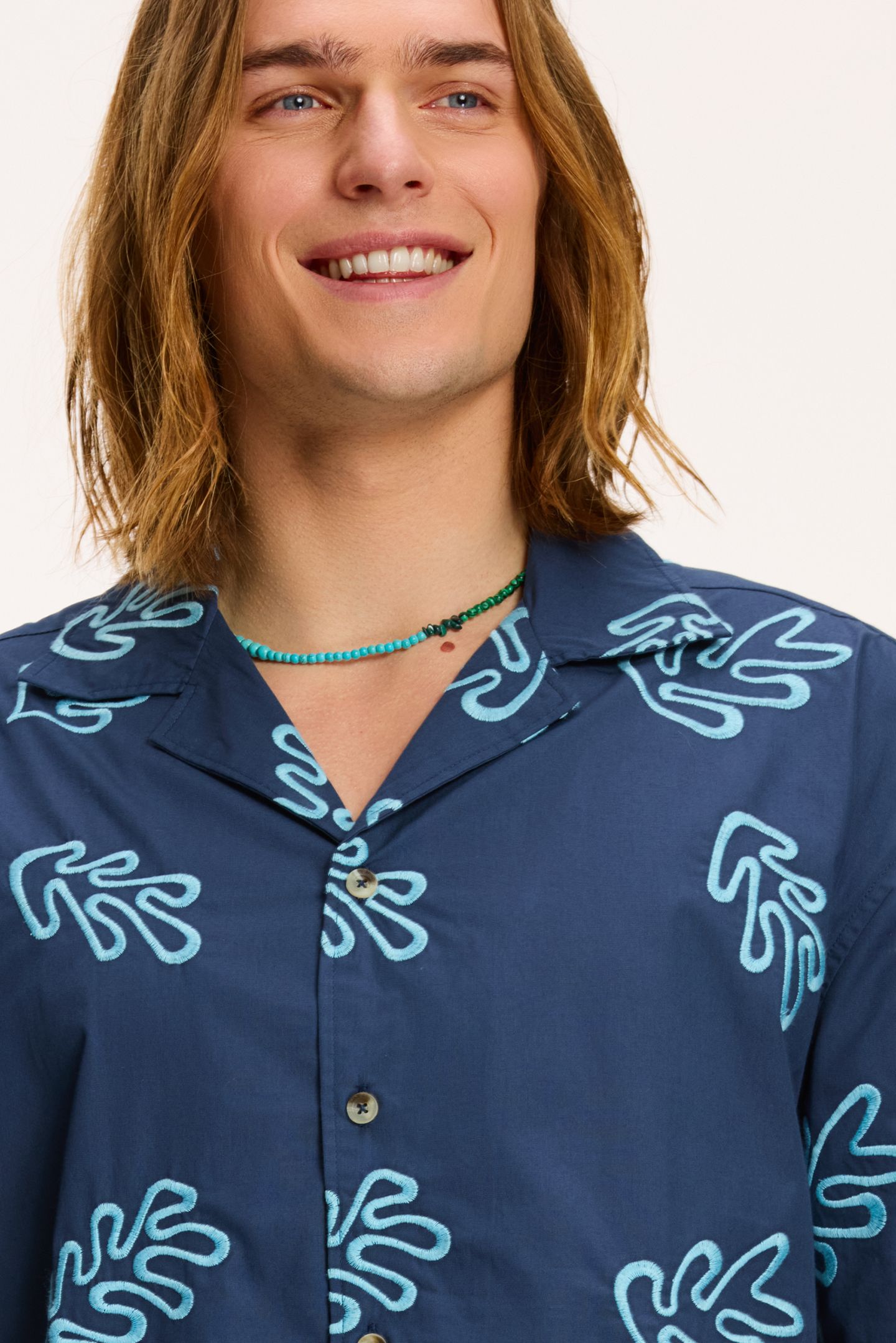 MEN SHORTSLEEVE REEF EMBROIDERY ROYAL BLUE 7