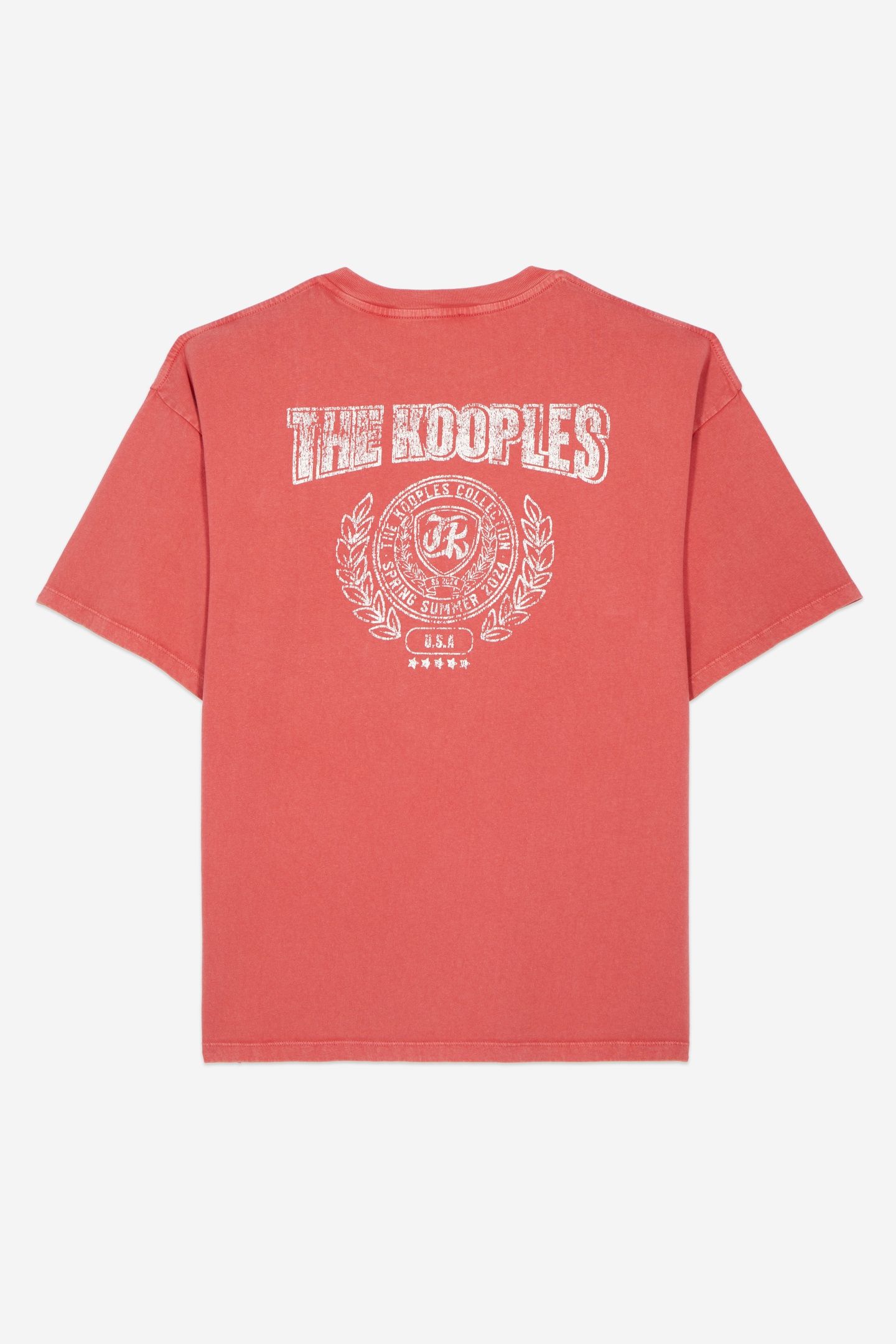 SHORT-SLEEVED PRINT T-SHIRT RED BRIQUE 6