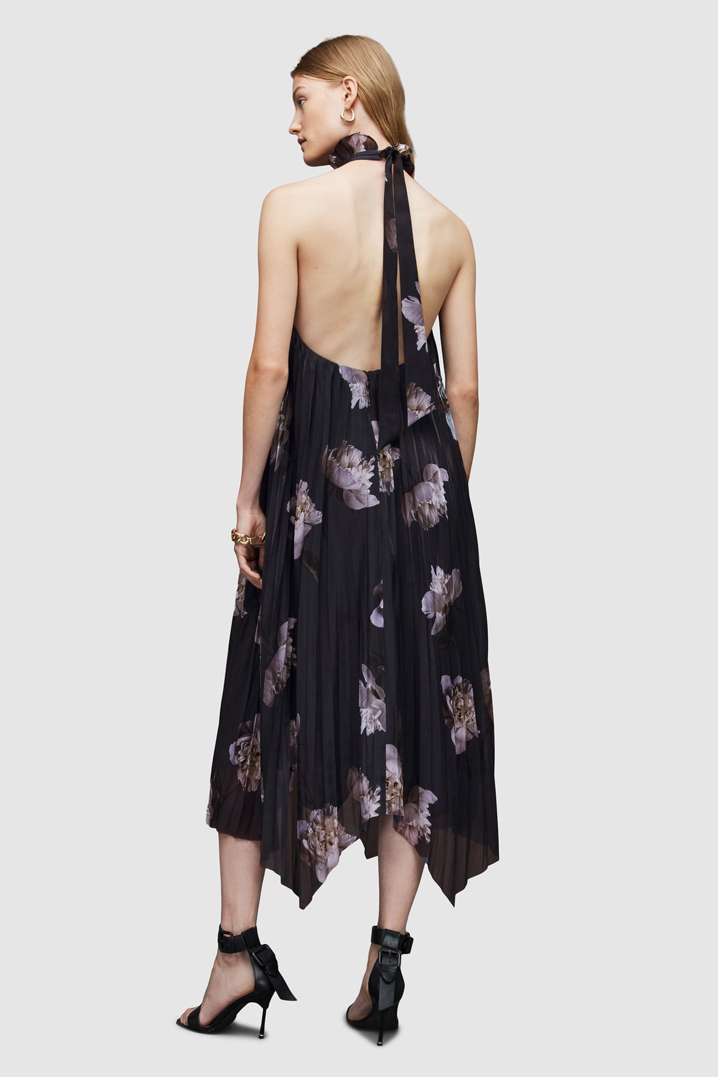 ALAYA CORDELIA DRESS SMOKE GREY 2