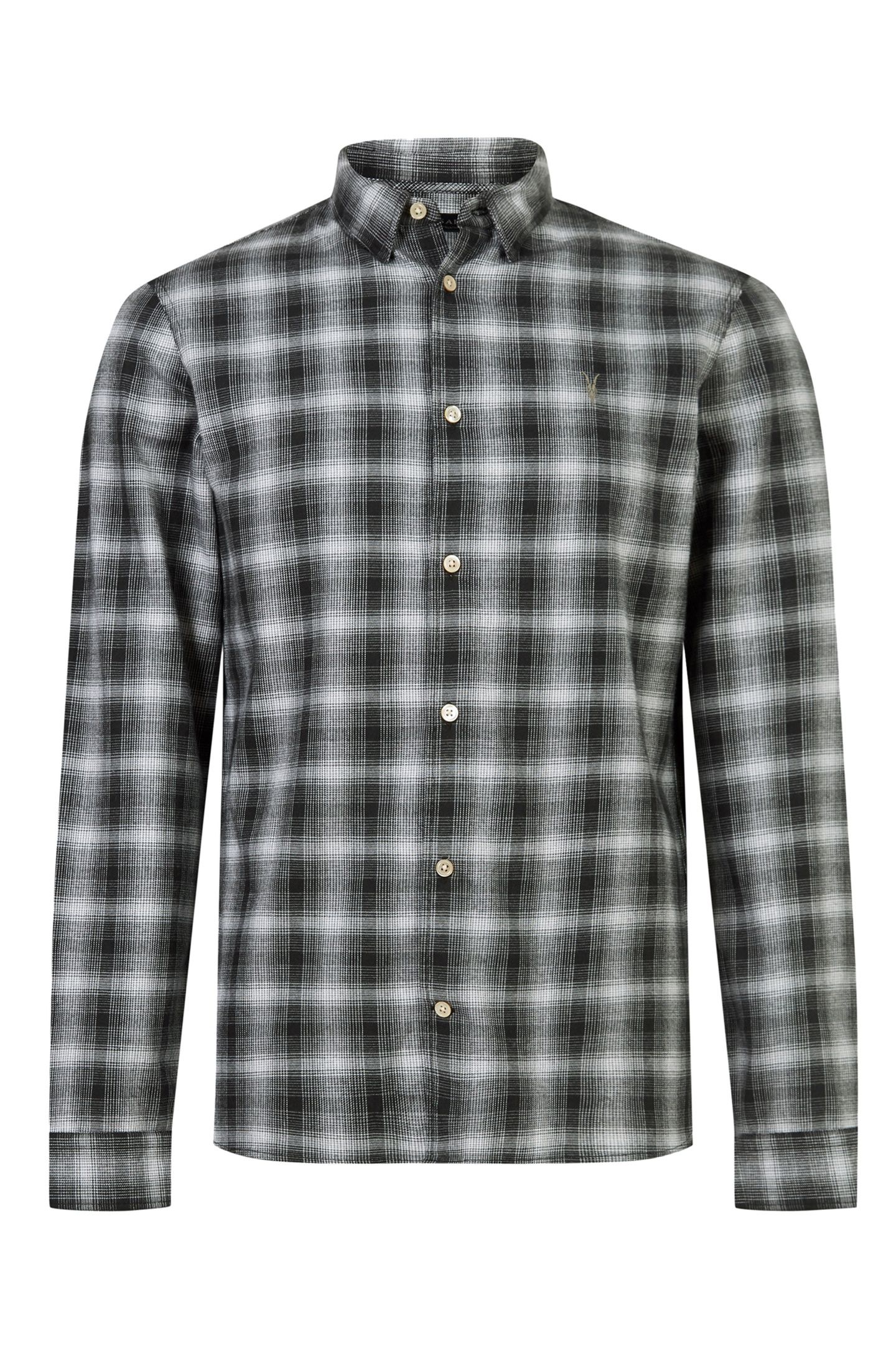 AINO LS SHIRT JET BLK/OFF WHITE 4