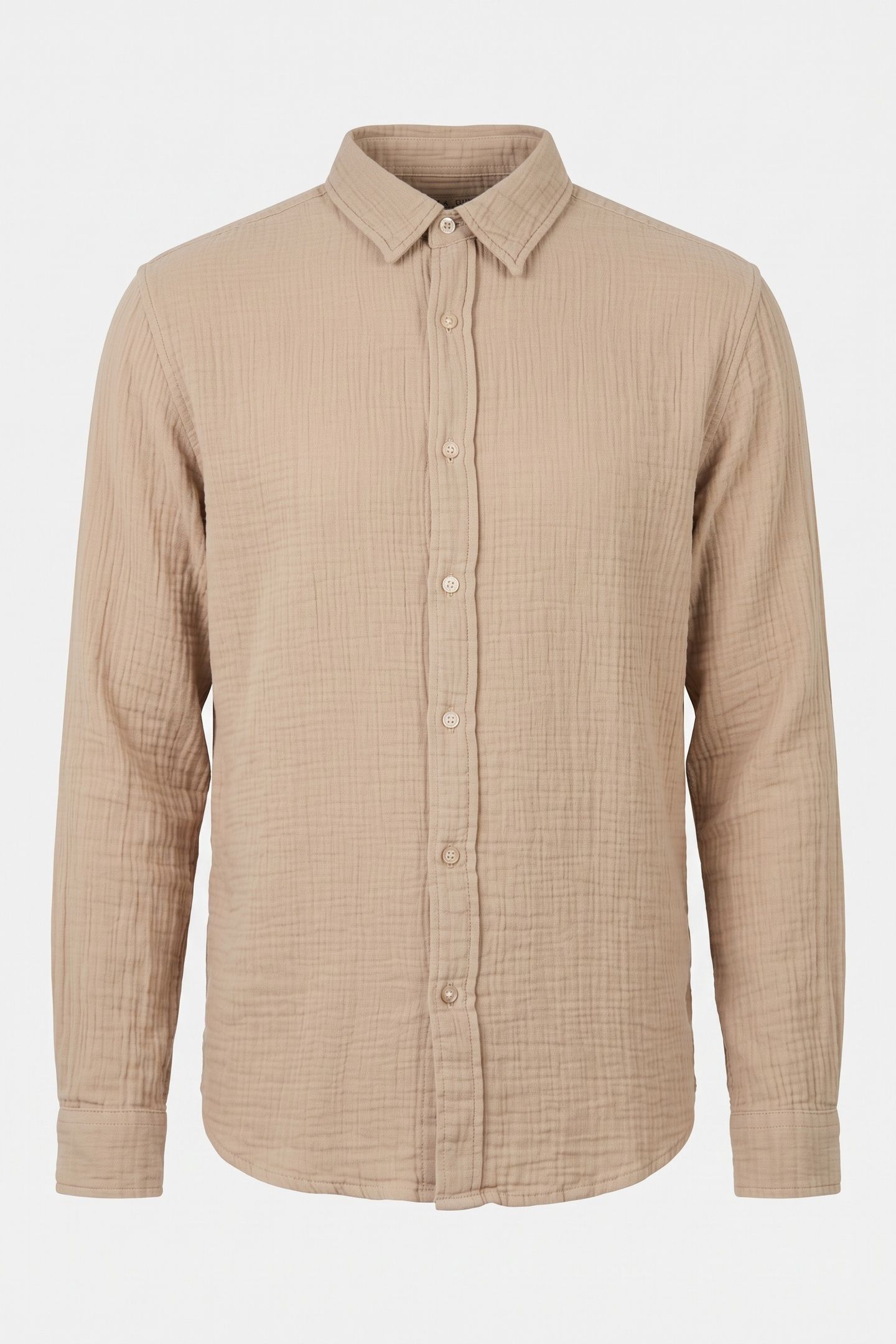 GUESS ECO LS DOUBLE CLOTH SHIR PROSECCO 3