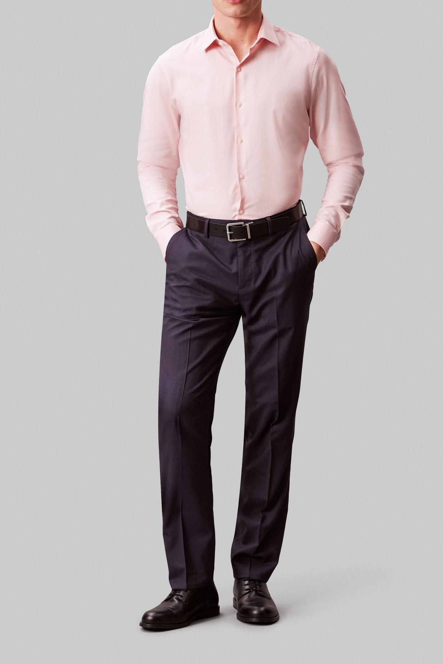 SLIM ESSENTIAL POPLIN SHIRT PINK 3