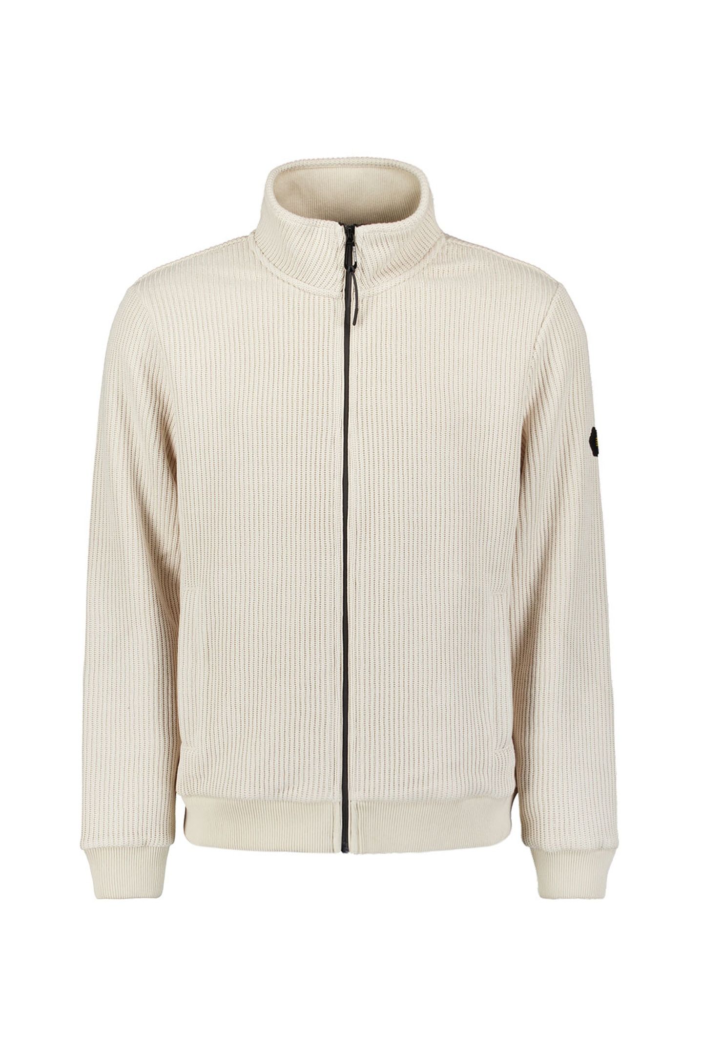SWEATER FULL ZIP STAND UP COLLAR BONDED KNIT KIT 1