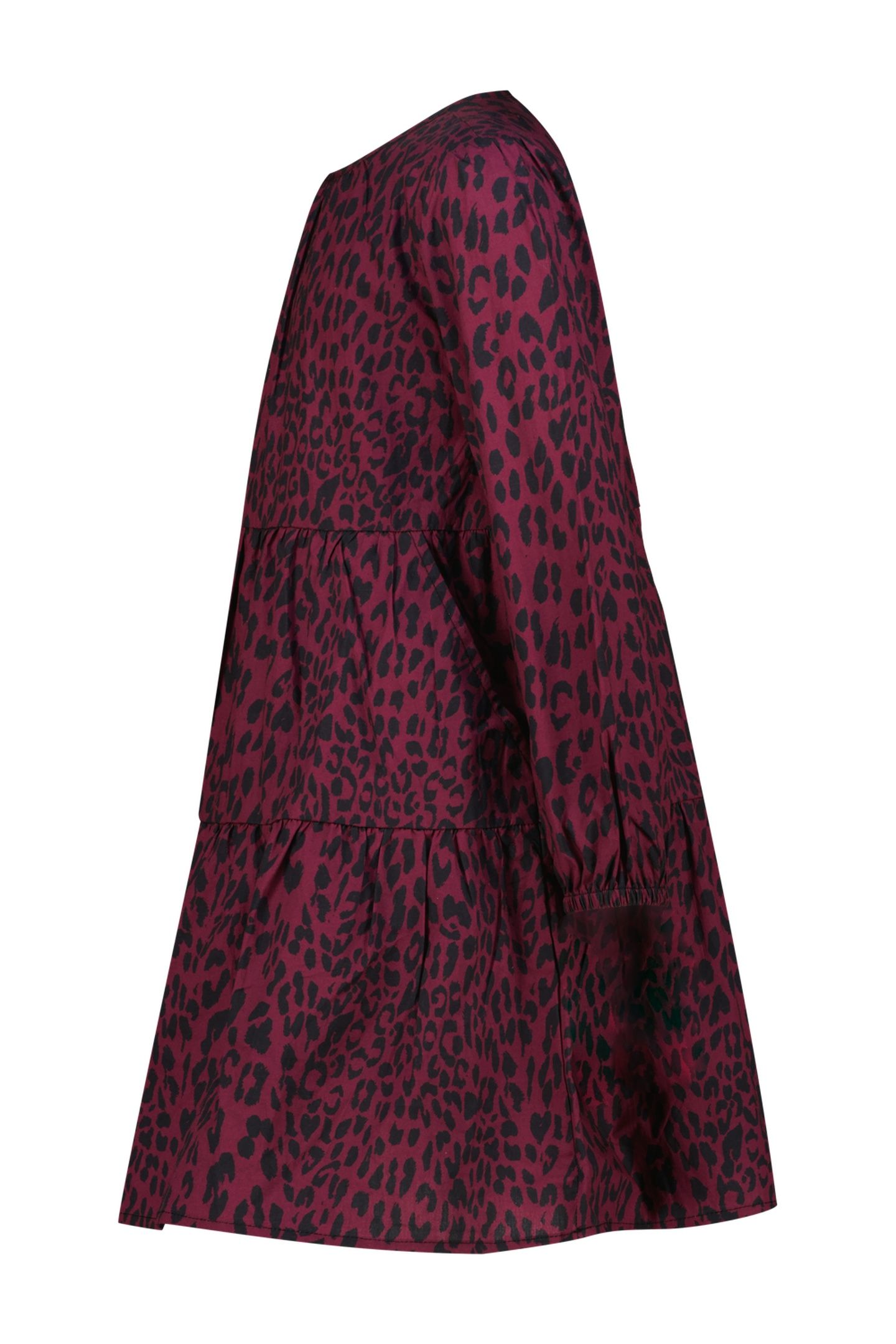 GIRLS PIPPA MIDI DRESS BURGUNDY RED 2