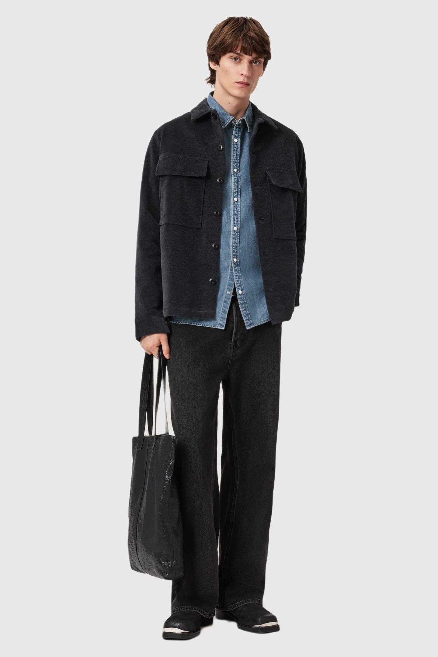 GLEASON LS SHIRT LIGHT INDIGO 3