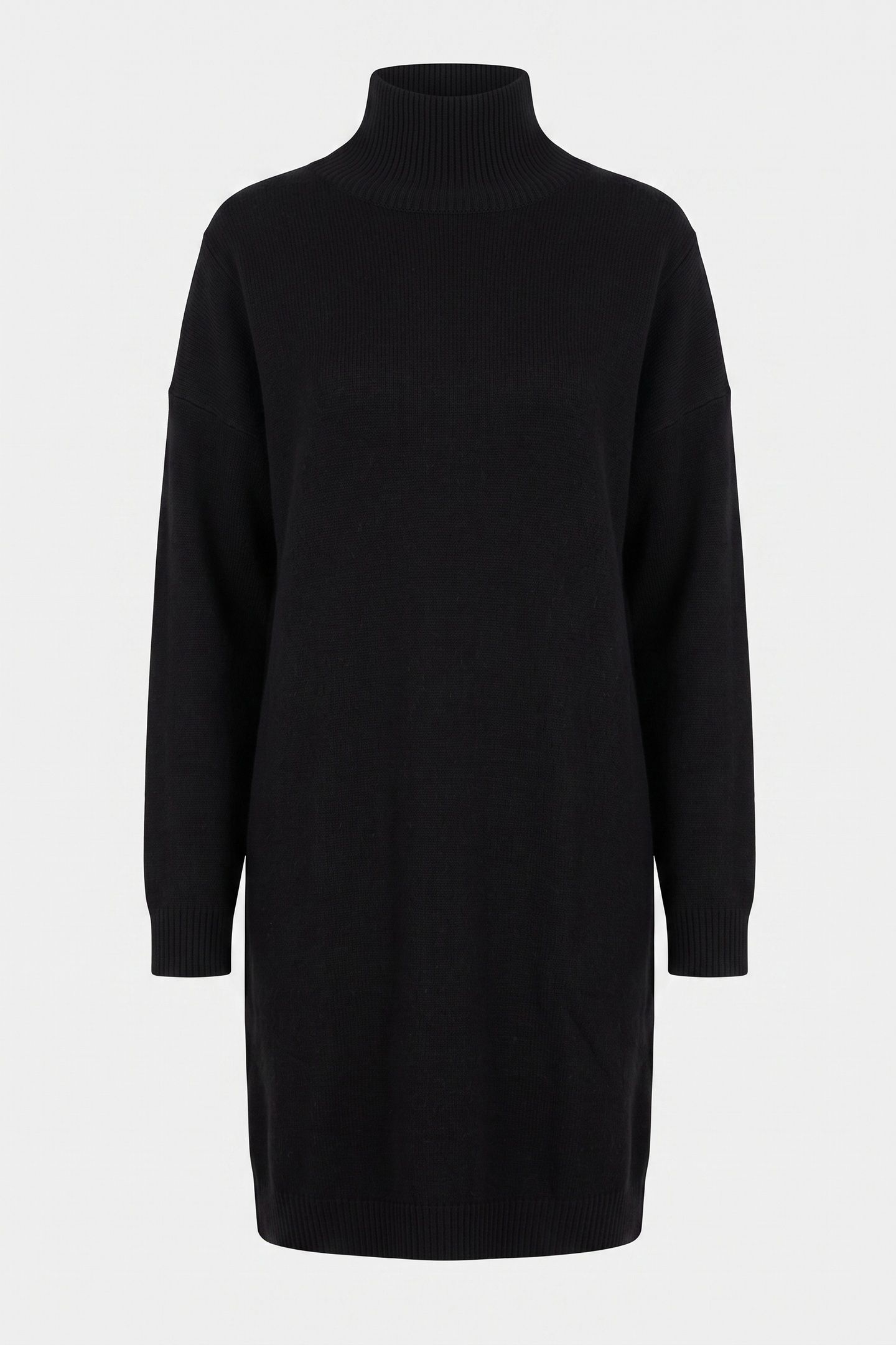 HIGH-NECK DRESS WITH SHINY DETAIL BLACK 4
