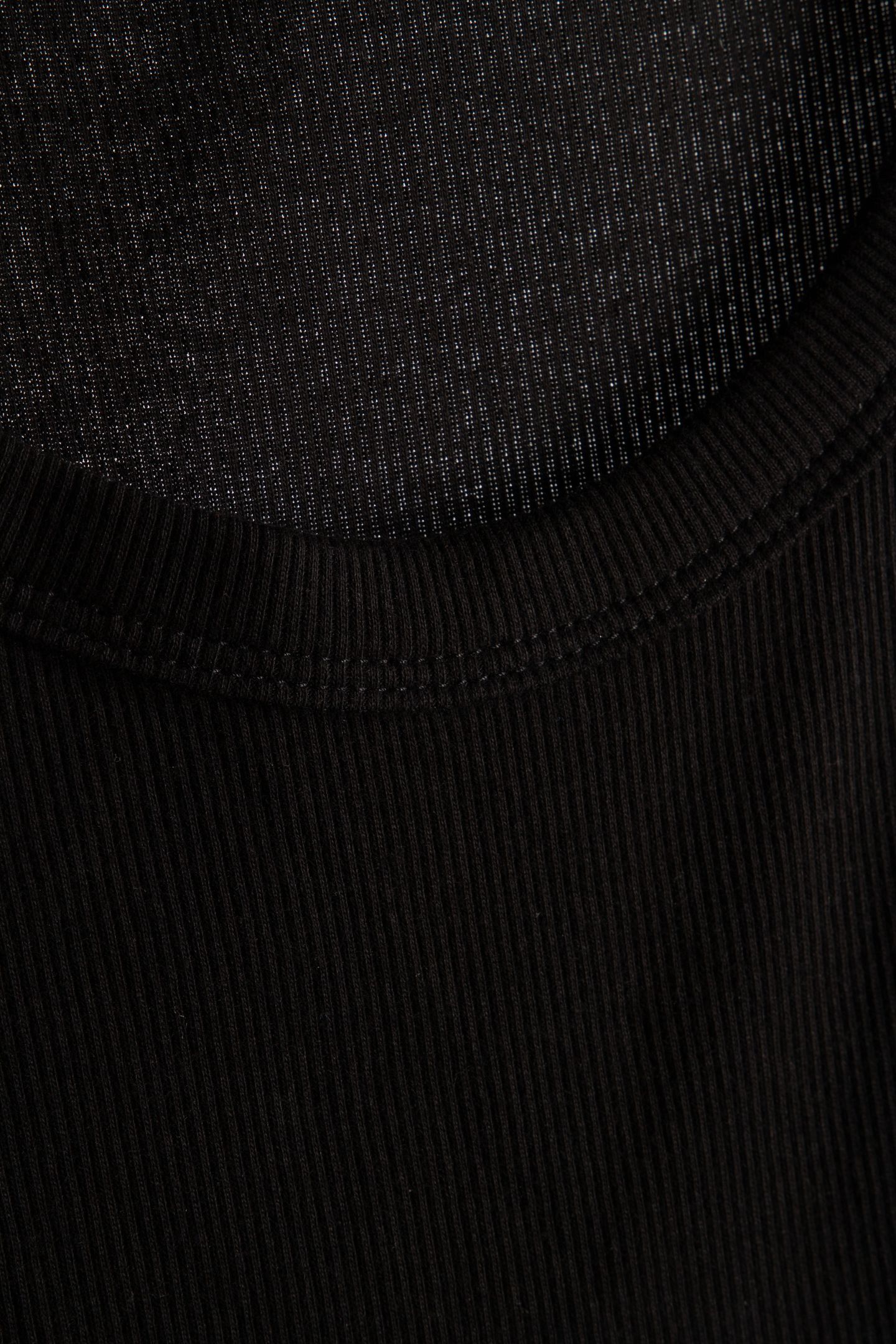 NADINE COTTON RIB TANK BLACK 4