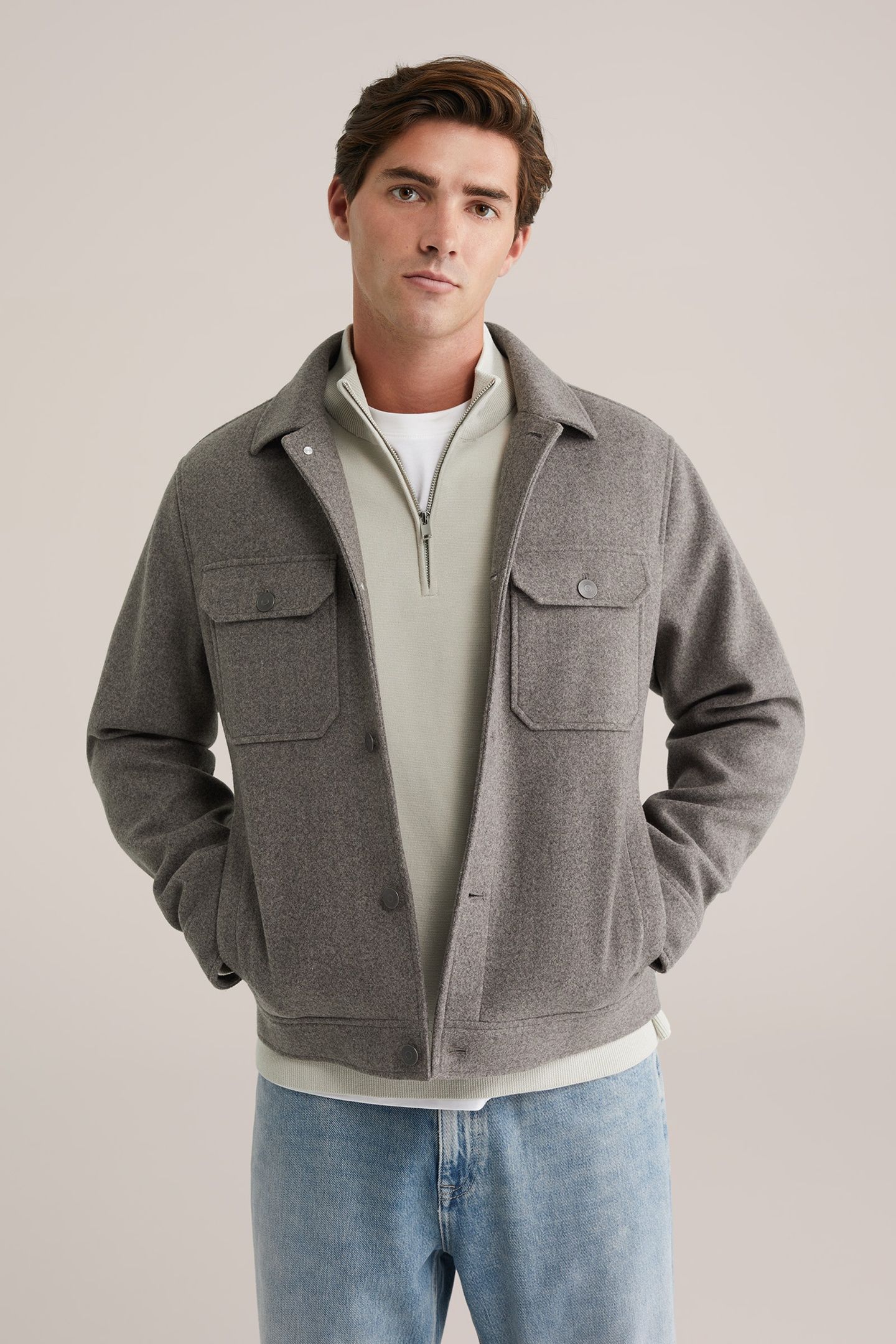 JACKET NORMAL LENGTH GREY 1