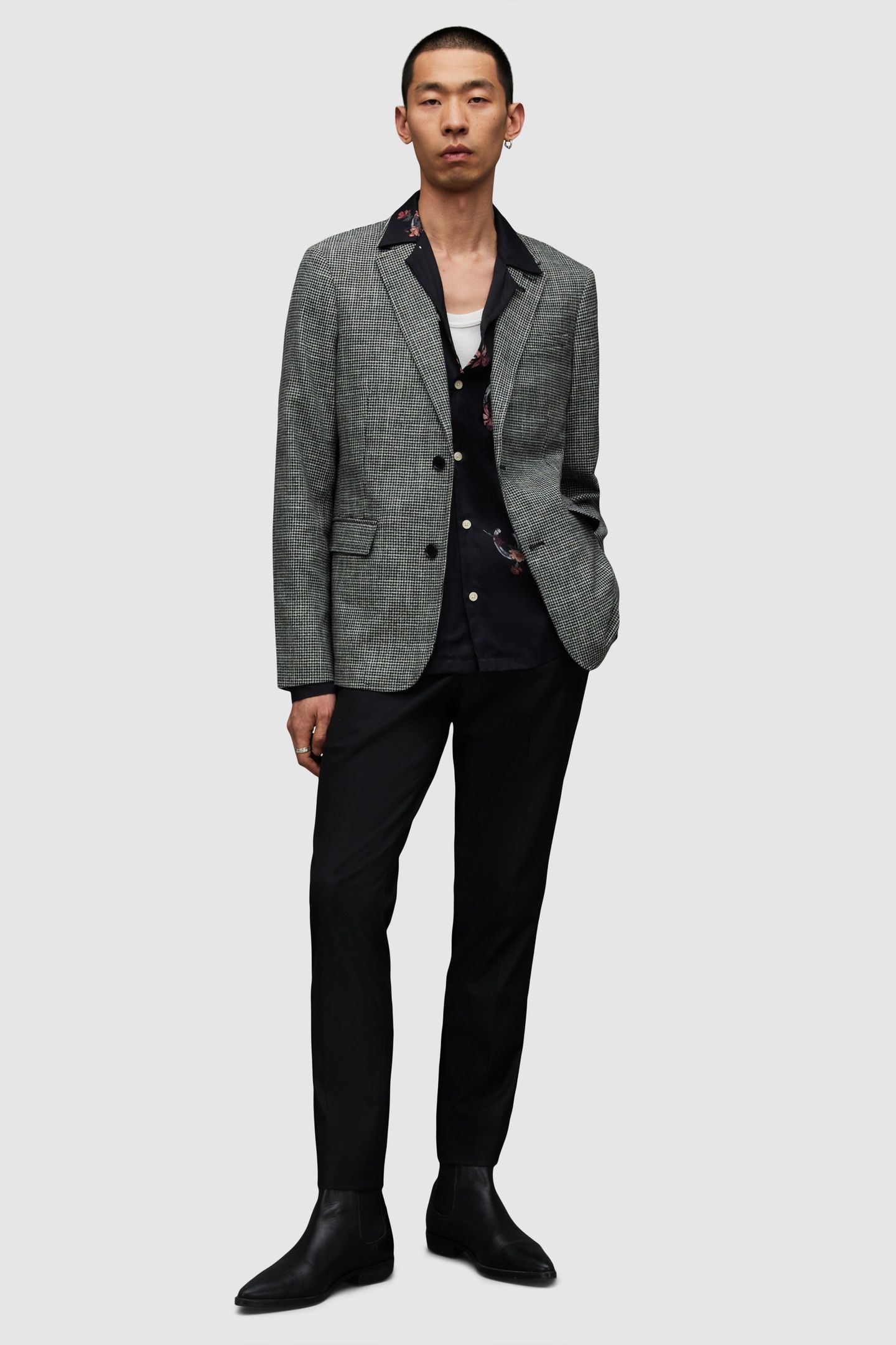 KINGLY BLAZER BLACK/WHITE 3